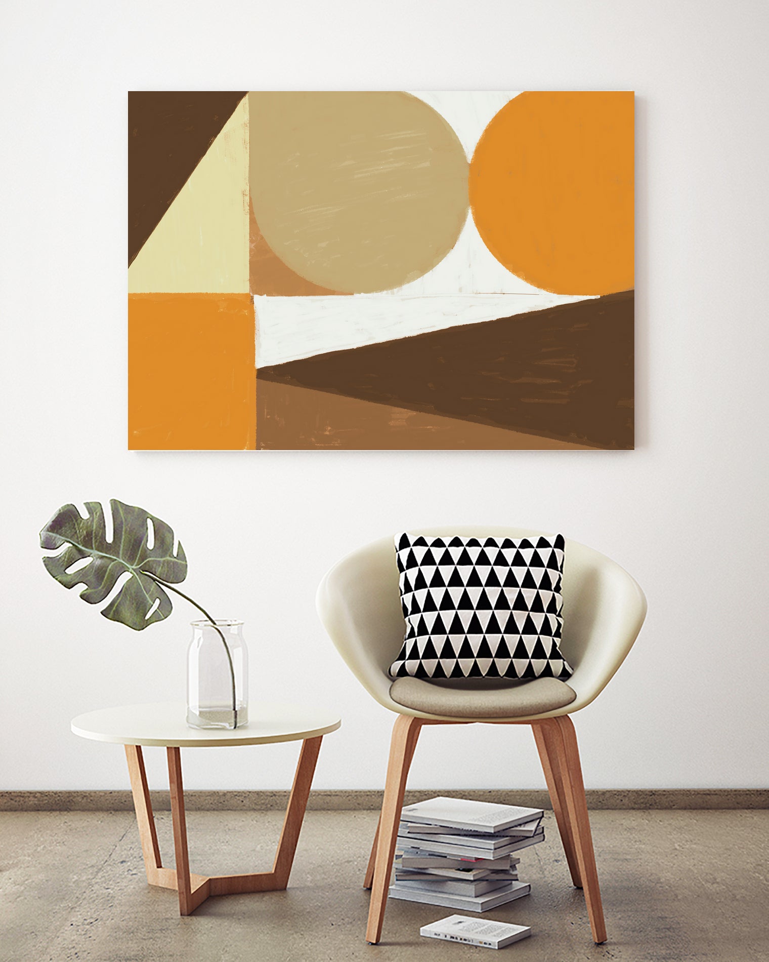 Earthy Tones Geometrics by Nilesh Kulkarni on GIANT ART - 2550 illustration