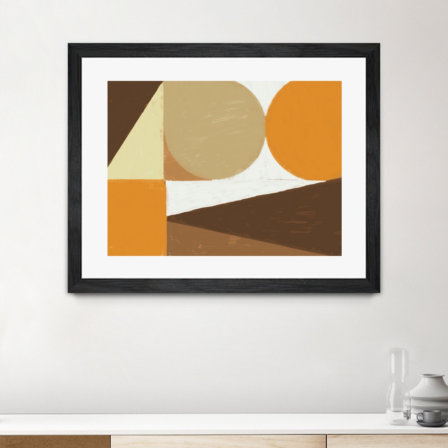 Earthy Tones Geometrics by Nilesh Kulkarni on GIANT ART - 2550 illustration