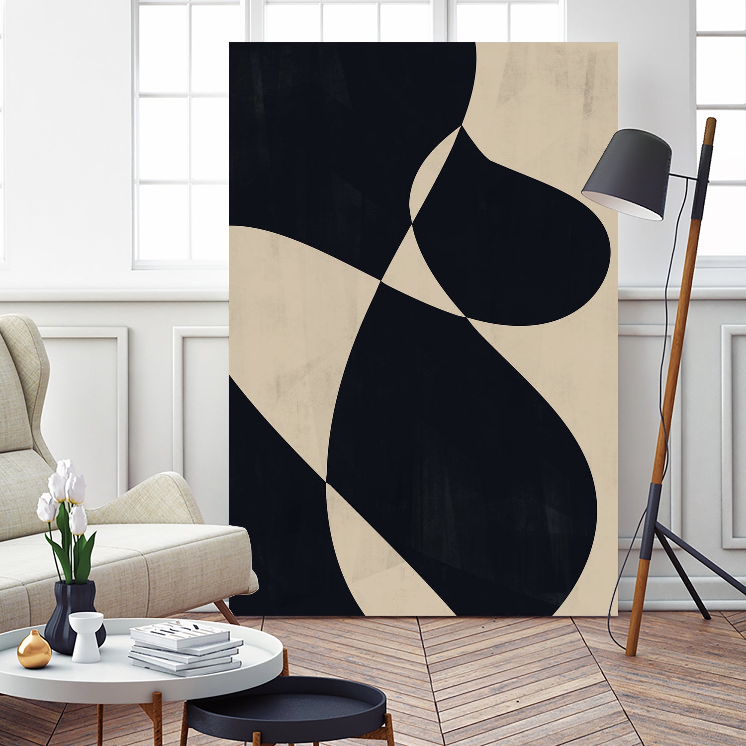 Curved Contrasts by Danushka Abeygoda on GIANT ART - 6000 illustration