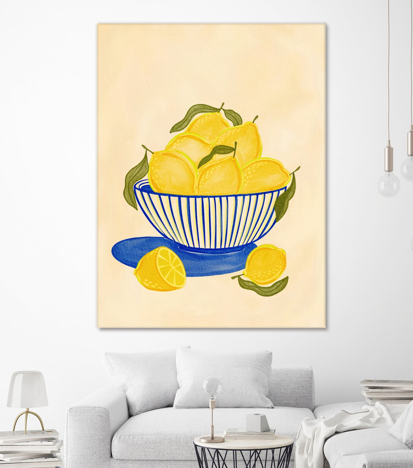 Bowl Of Vibrant Yellow Lemons by Nikita Jariwala on GIANT ART - bowl of lemons art food and drinks bowl of lemons art