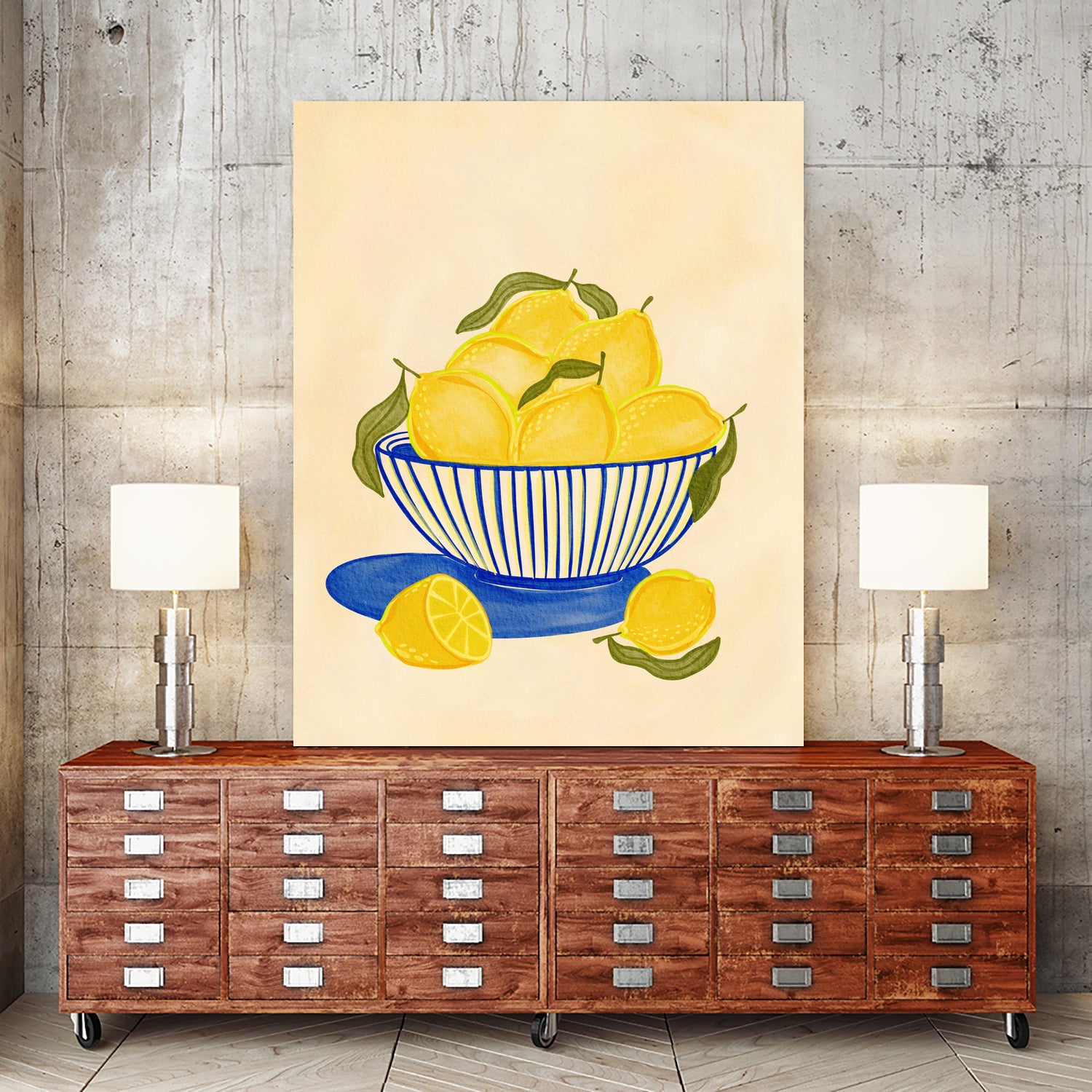 Bowl Of Vibrant Yellow Lemons by Nikita Jariwala on GIANT ART - bowl of lemons art food and drinks bowl of lemons art