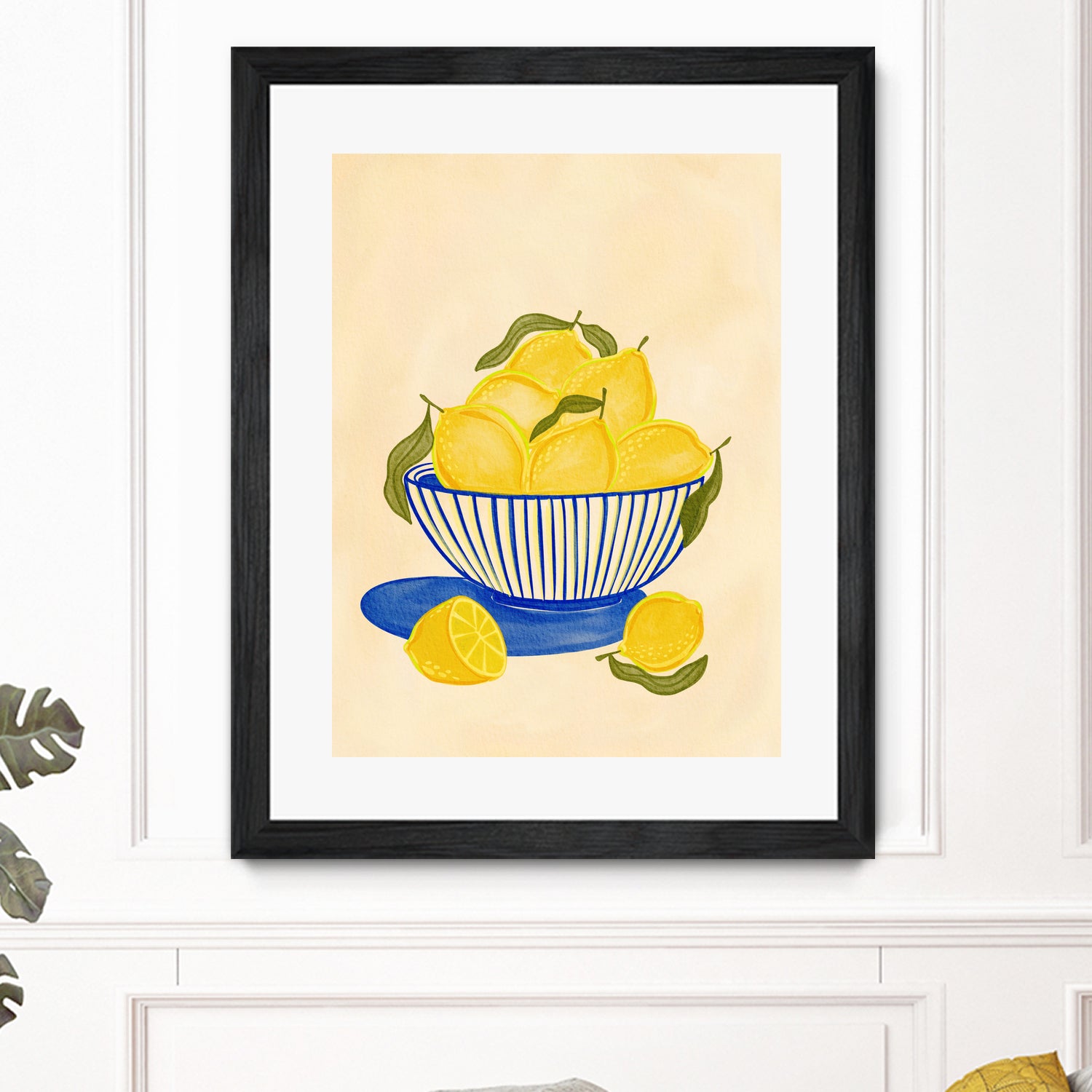 Bowl Of Vibrant Yellow Lemons by Nikita Jariwala on GIANT ART - bowl of lemons art food and drinks bowl of lemons art