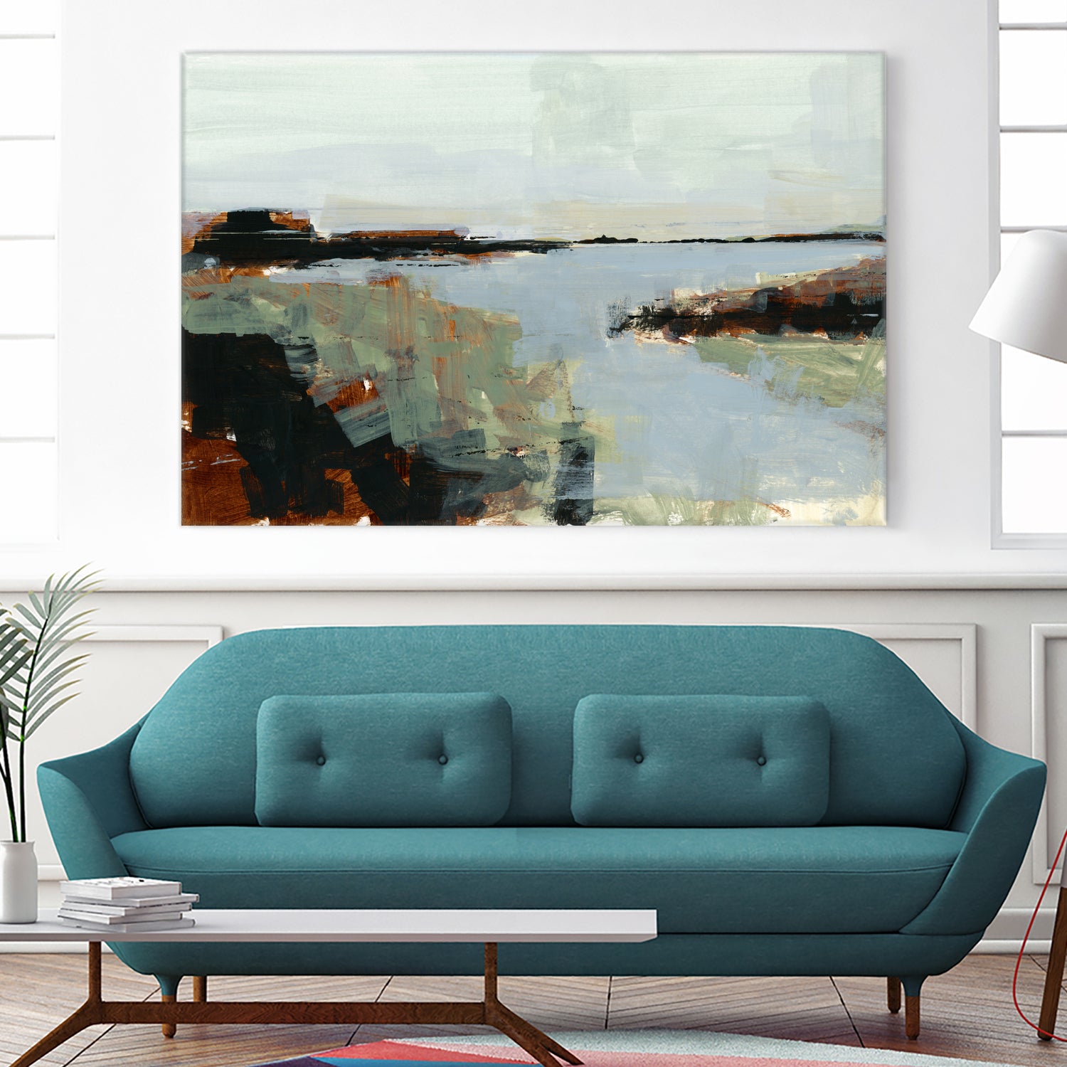 Gone Fishing by cartissi on GIANT ART - abstract landscape art nature and landscapes abstract landscape art