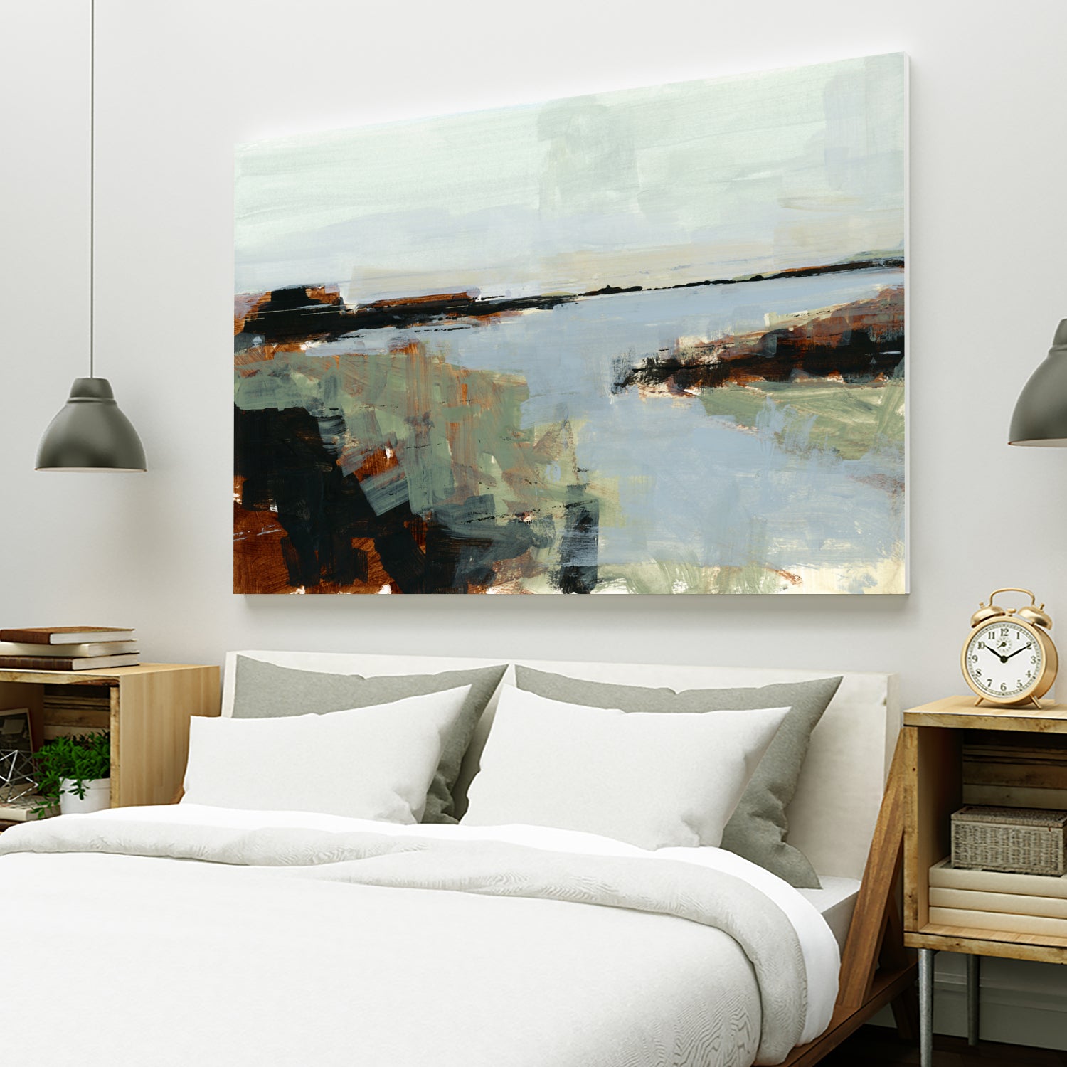 Gone Fishing by cartissi on GIANT ART - abstract landscape art nature and landscapes abstract landscape art