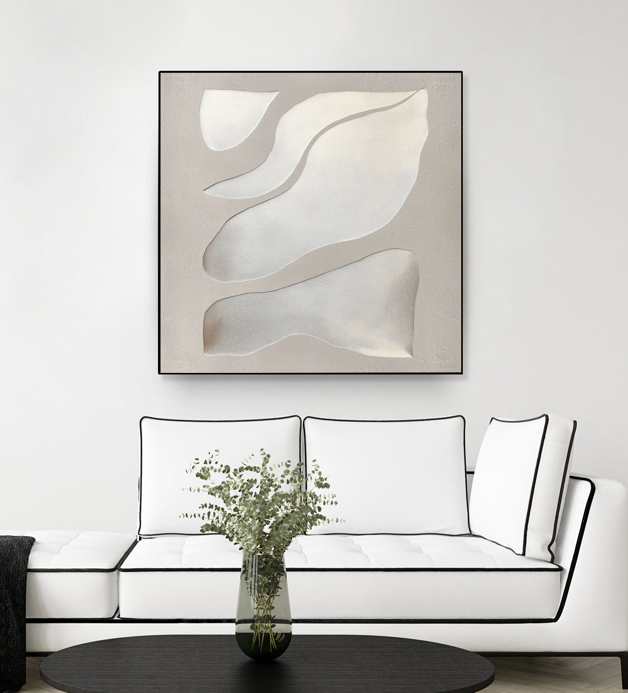 Flowing Shapes in Soft Neutral Tones by Alma on GIANT ART - abstract abstract