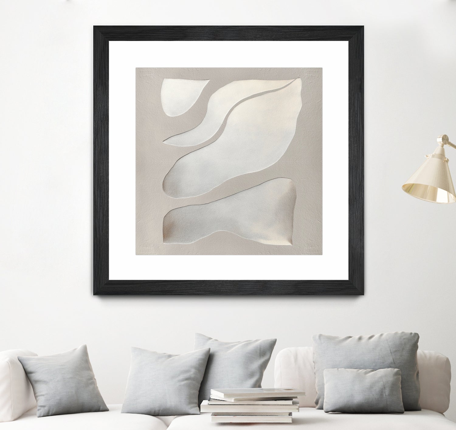 Flowing Shapes in Soft Neutral Tones by Alma on GIANT ART - abstract abstract