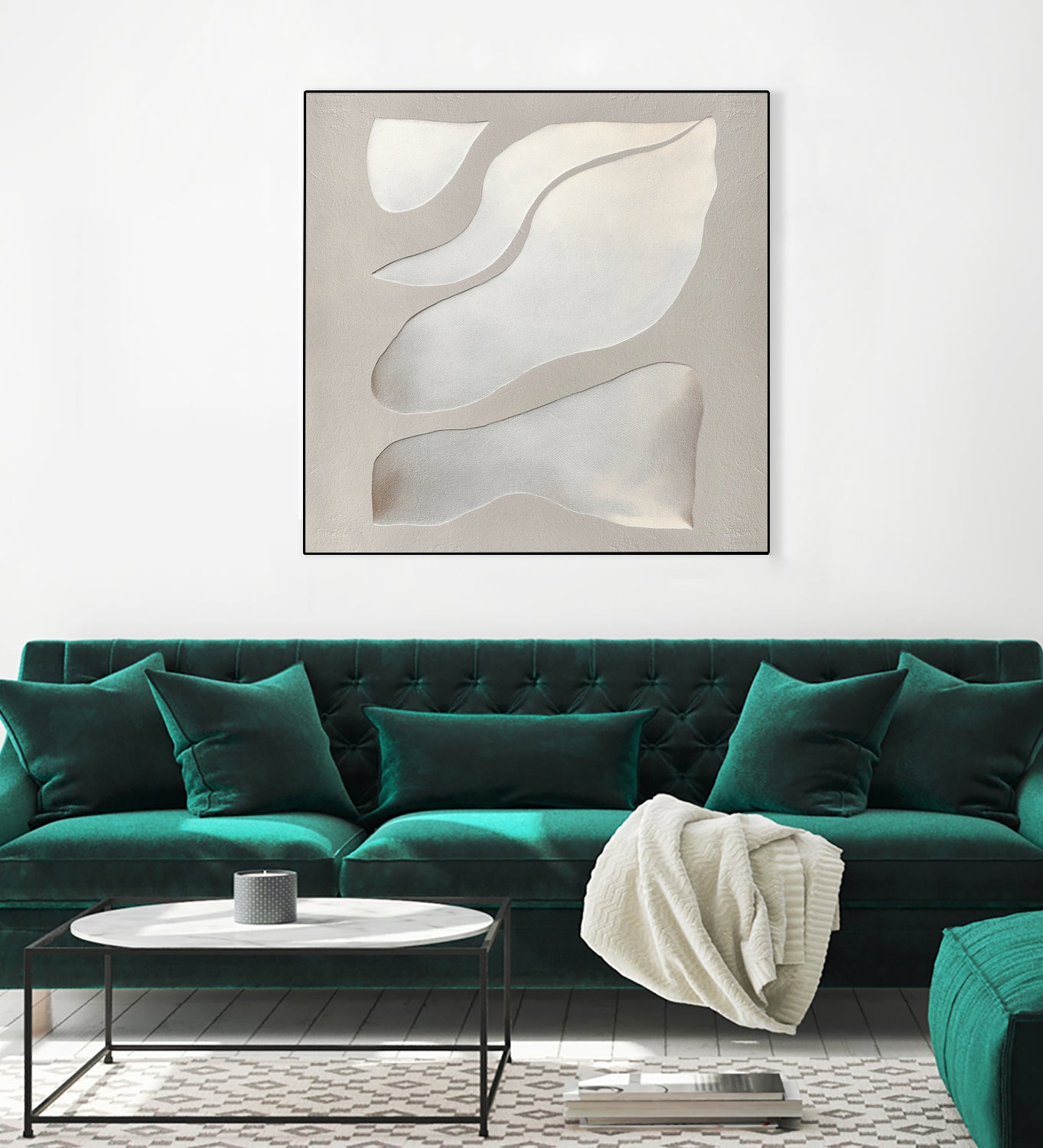 Flowing Shapes in Soft Neutral Tones by Alma on GIANT ART - abstract abstract