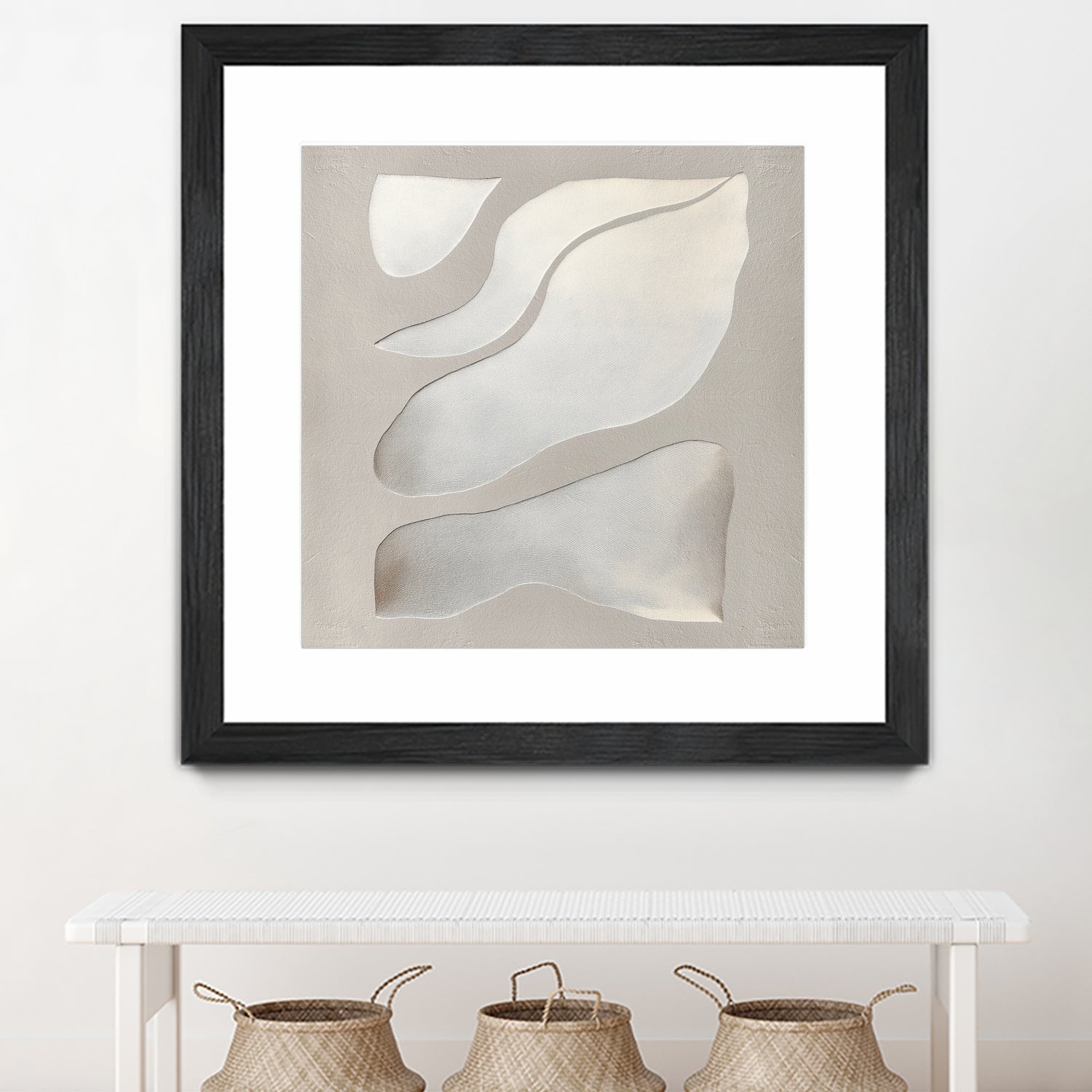 Flowing Shapes in Soft Neutral Tones by Alma on GIANT ART - abstract abstract