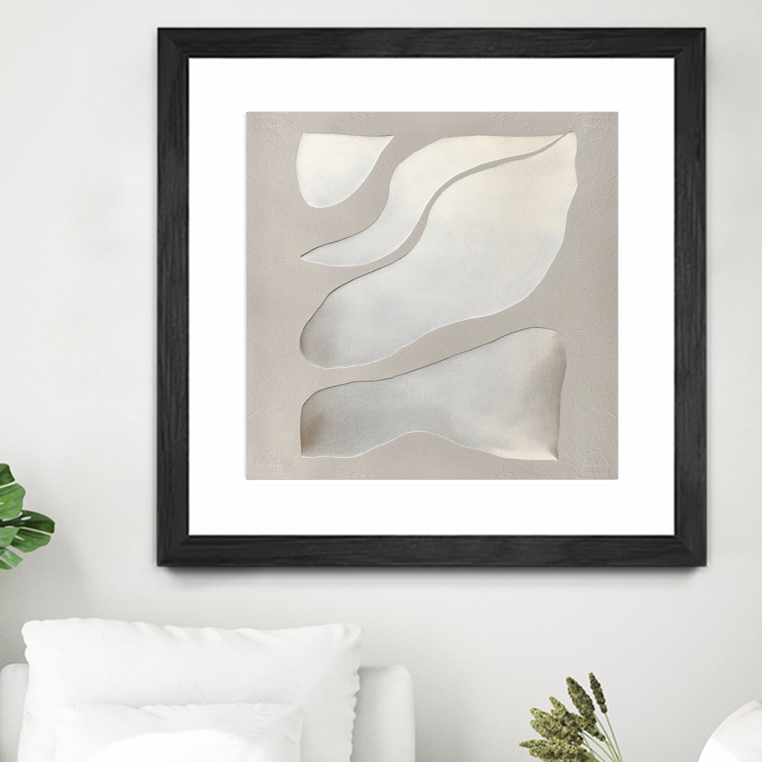 Flowing Shapes in Soft Neutral Tones by Alma on GIANT ART - abstract abstract