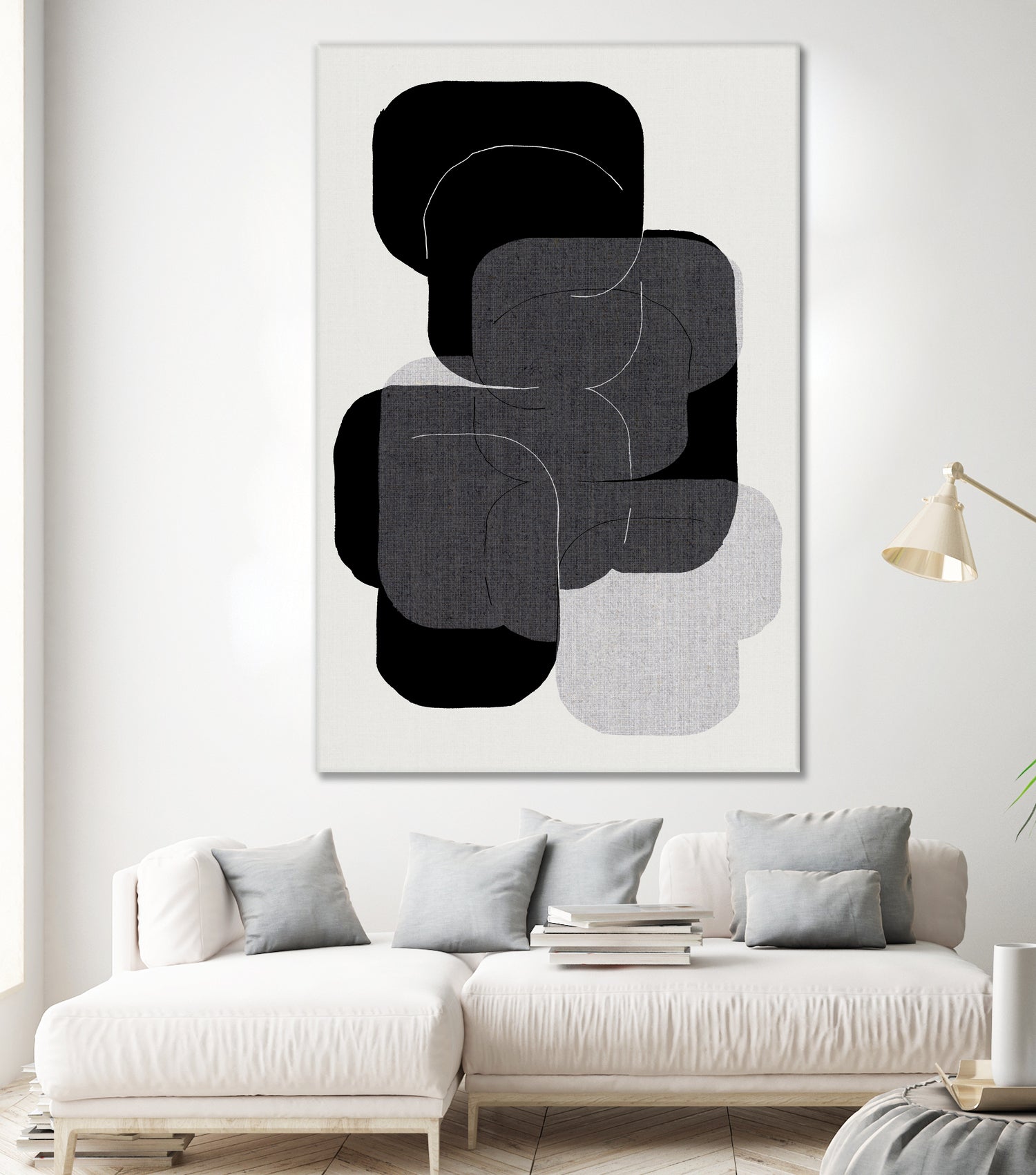 Abstract Forms in Black by cartissi on GIANT ART - abstract grey