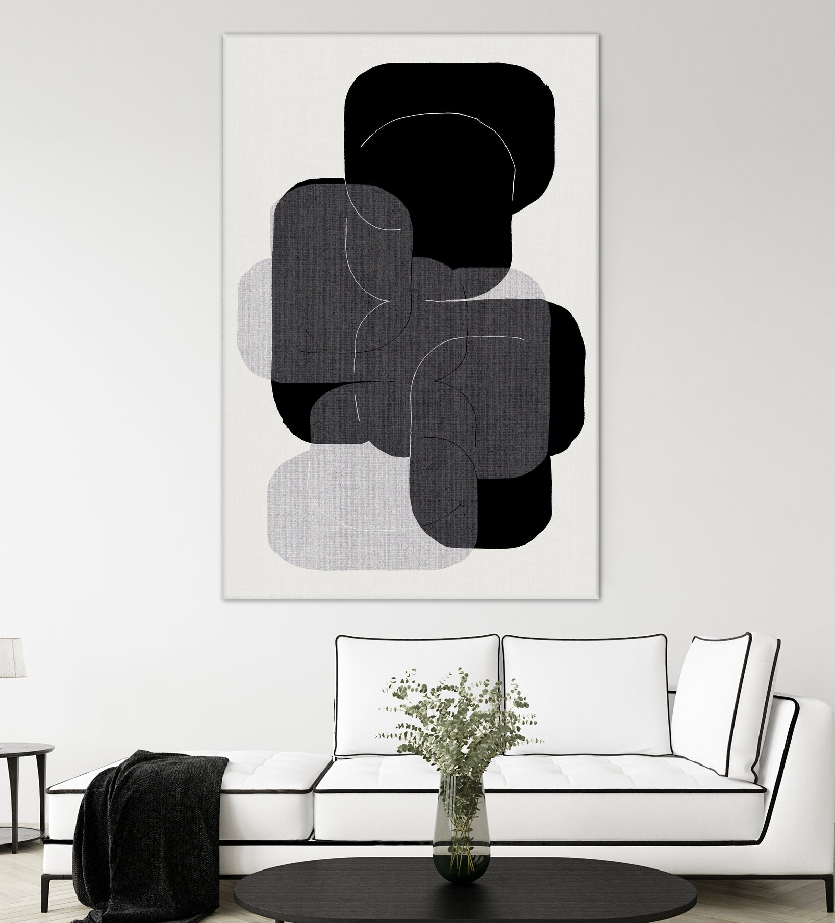 Monochrome Layers by cartissi on GIANT ART - abstract abstract art