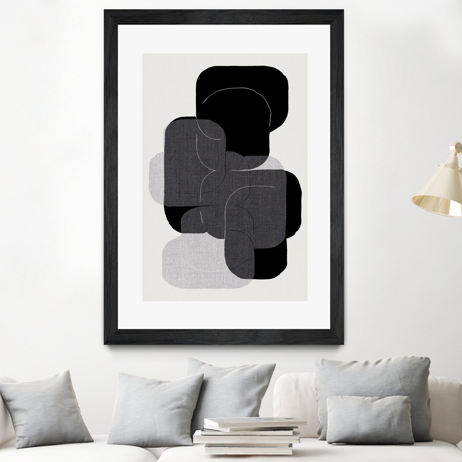 Monochrome Layers by cartissi on GIANT ART - abstract abstract art