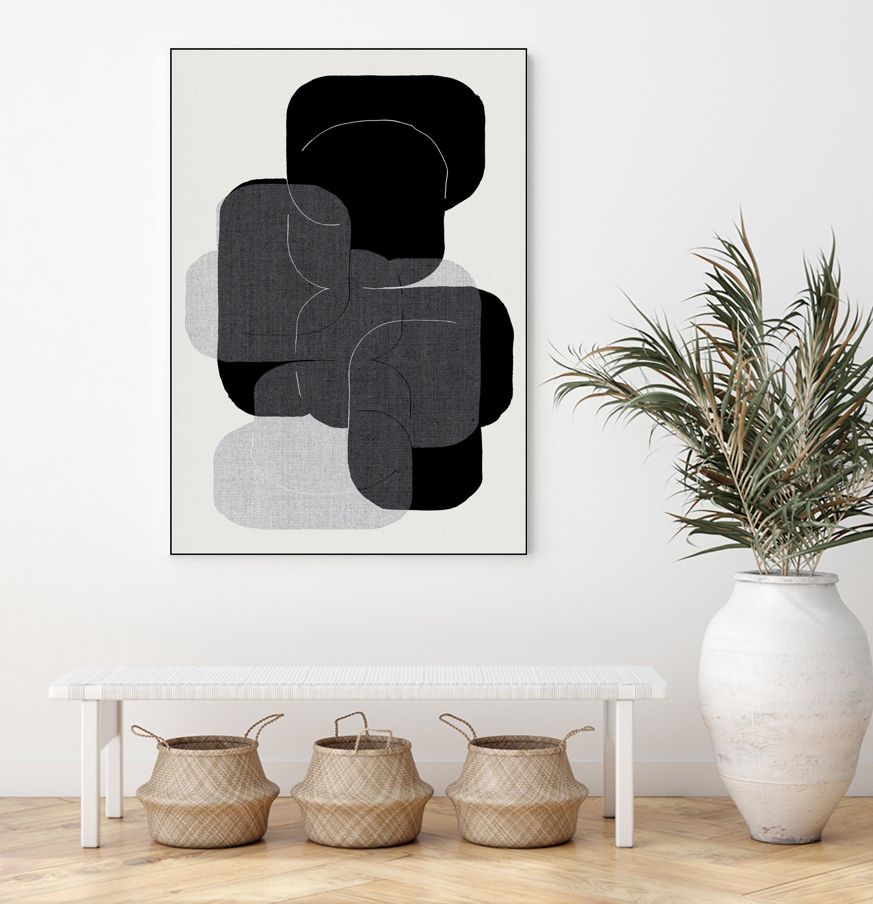 Monochrome Layers by cartissi on GIANT ART - abstract abstract art