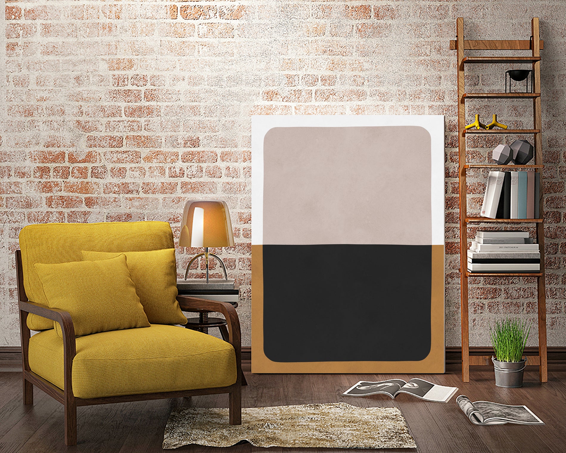 Two overlapping colors 1 by Vitor Costa on GIANT ART