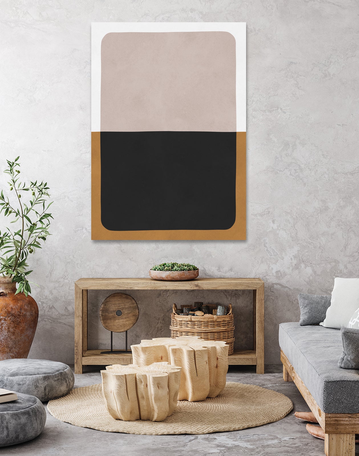 Two overlapping colors 1 by Vitor Costa on GIANT ART