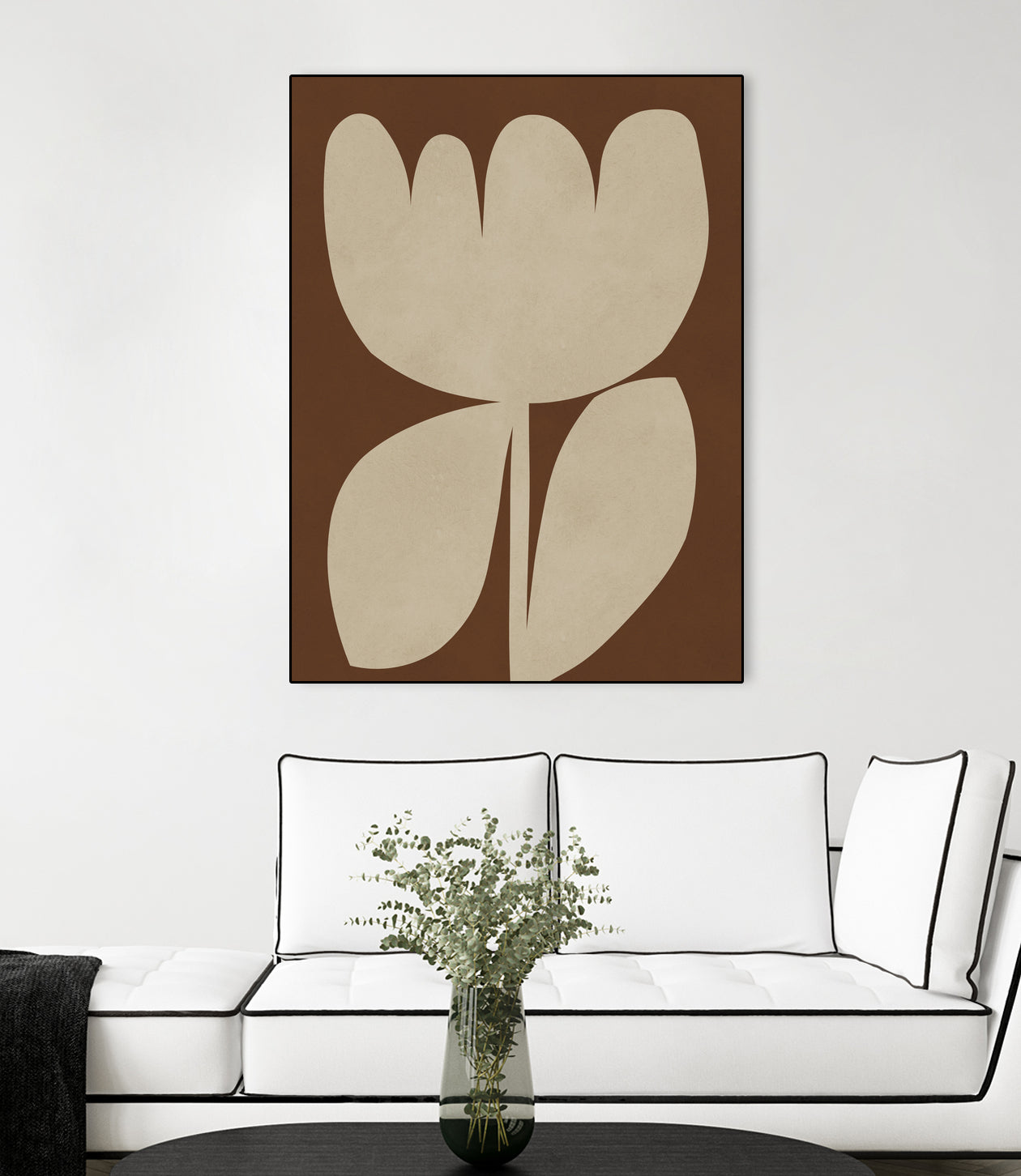 Beige Blossom Shapes by Vitor Costa on GIANT ART - 9001 illustration