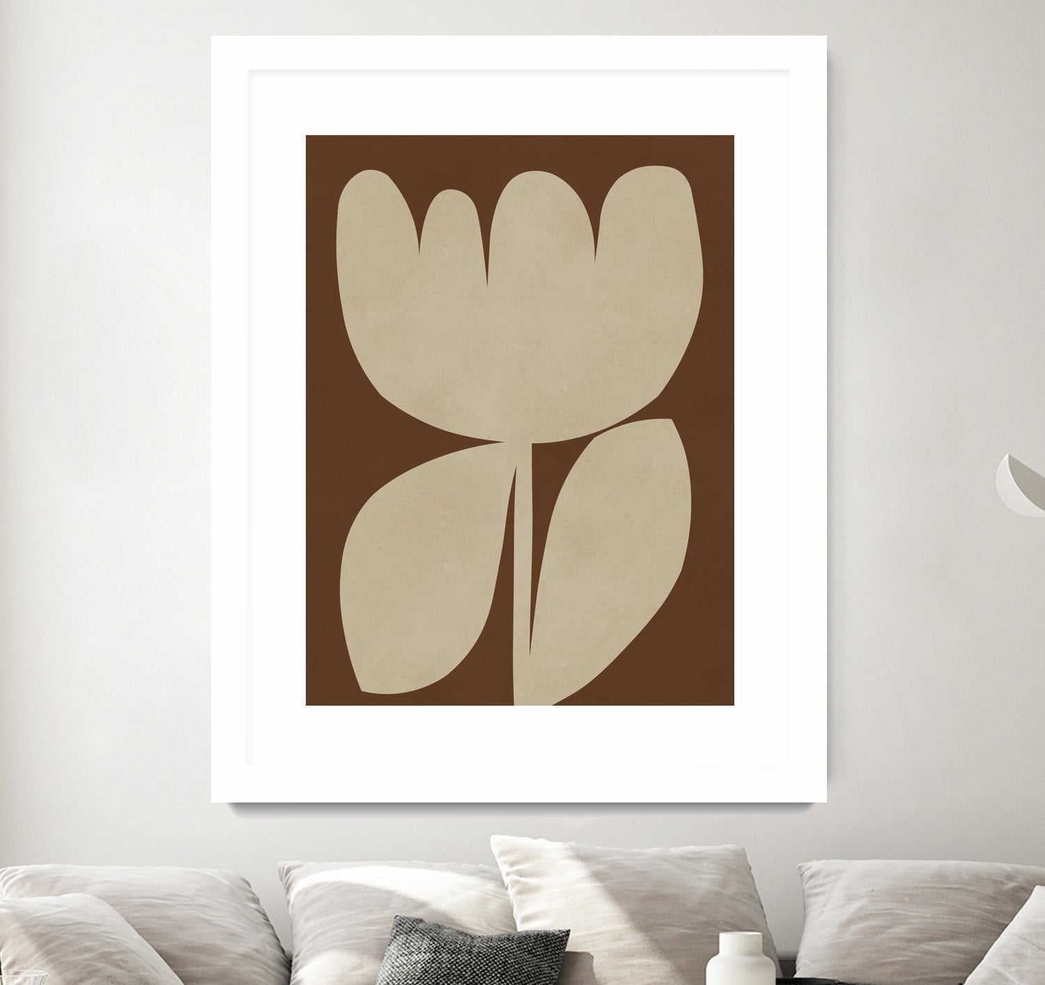 Beige Blossom Shapes by Vitor Costa on GIANT ART - 9001 illustration