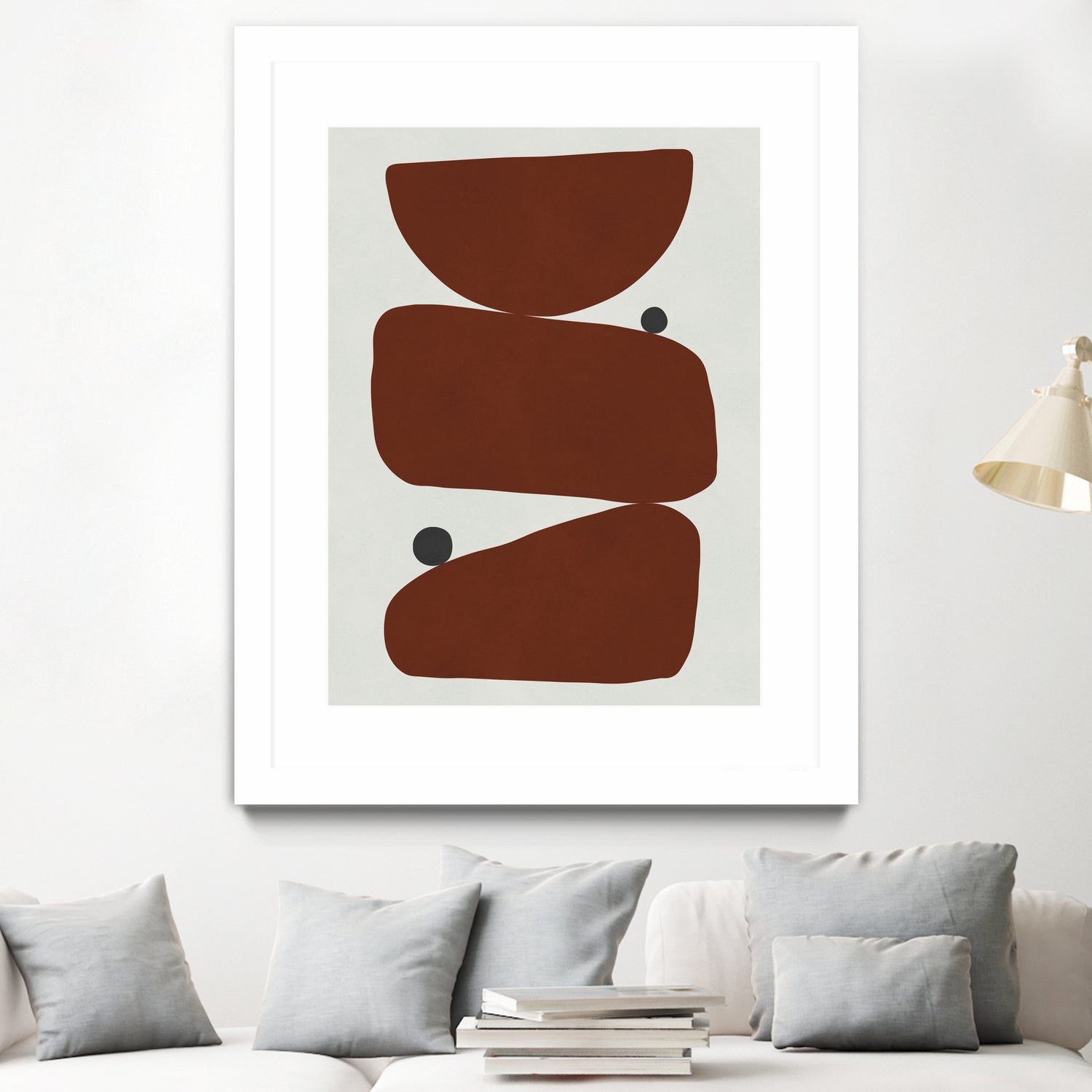 Brown expressionism by Victor Costa on GIANT ART - red shapes burgundy