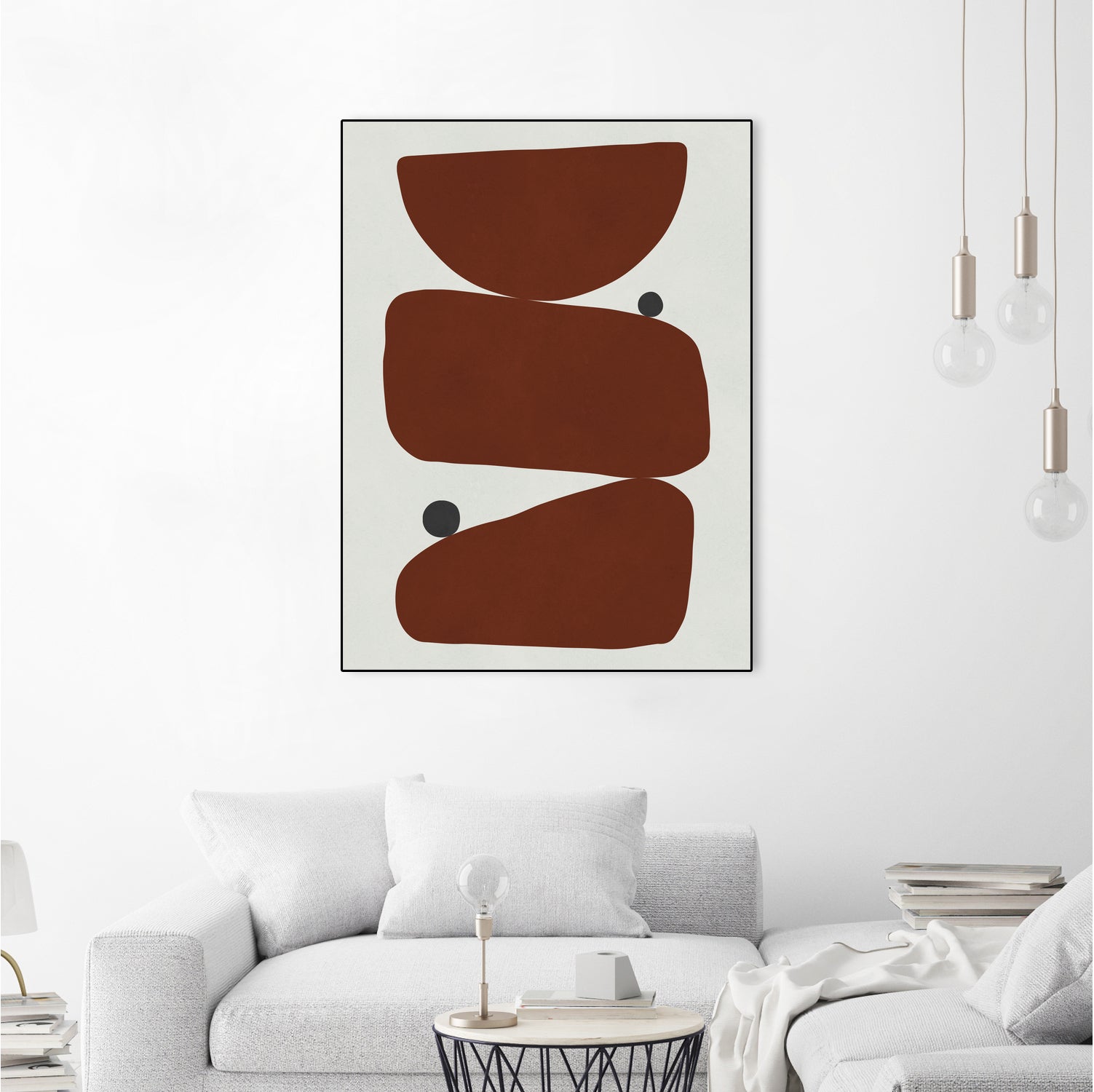 Brown expressionism by Victor Costa on GIANT ART - red shapes burgundy