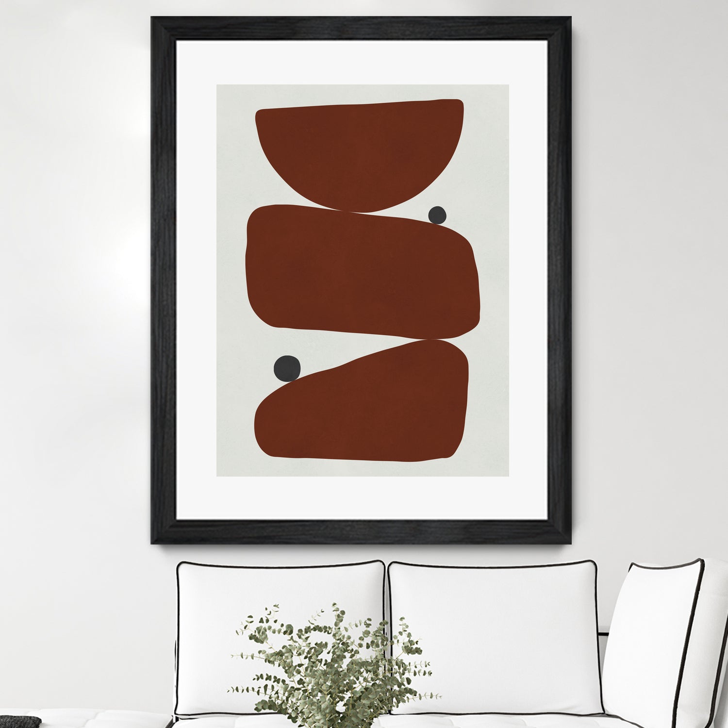 Brown expressionism by Victor Costa on GIANT ART - red shapes burgundy