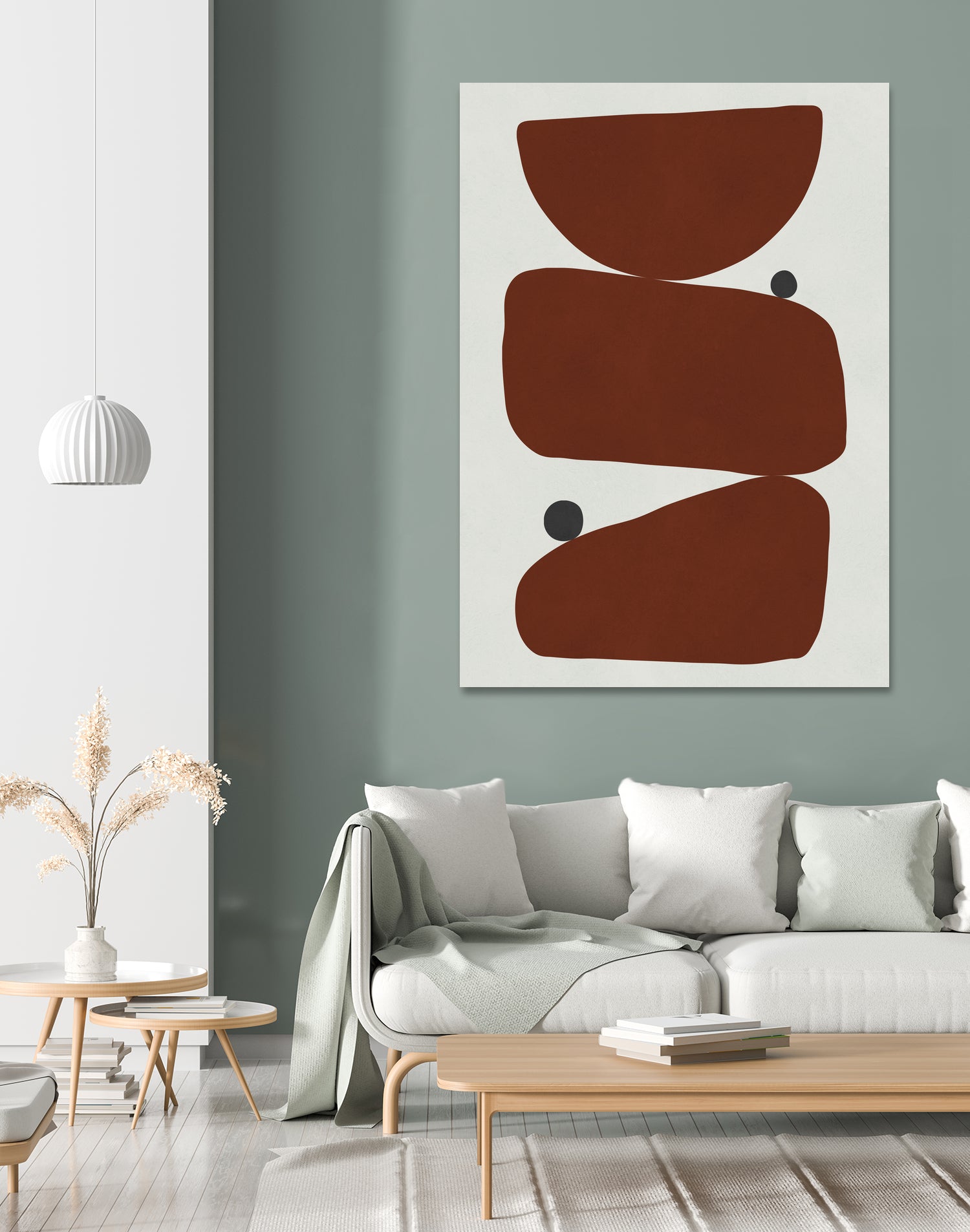 Brown expressionism by Victor Costa on GIANT ART - red shapes burgundy