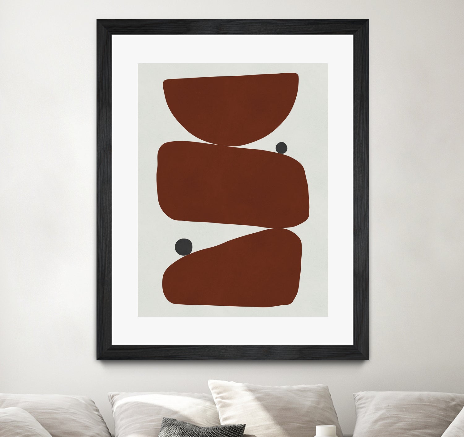 Brown expressionism by Victor Costa on GIANT ART - red shapes burgundy