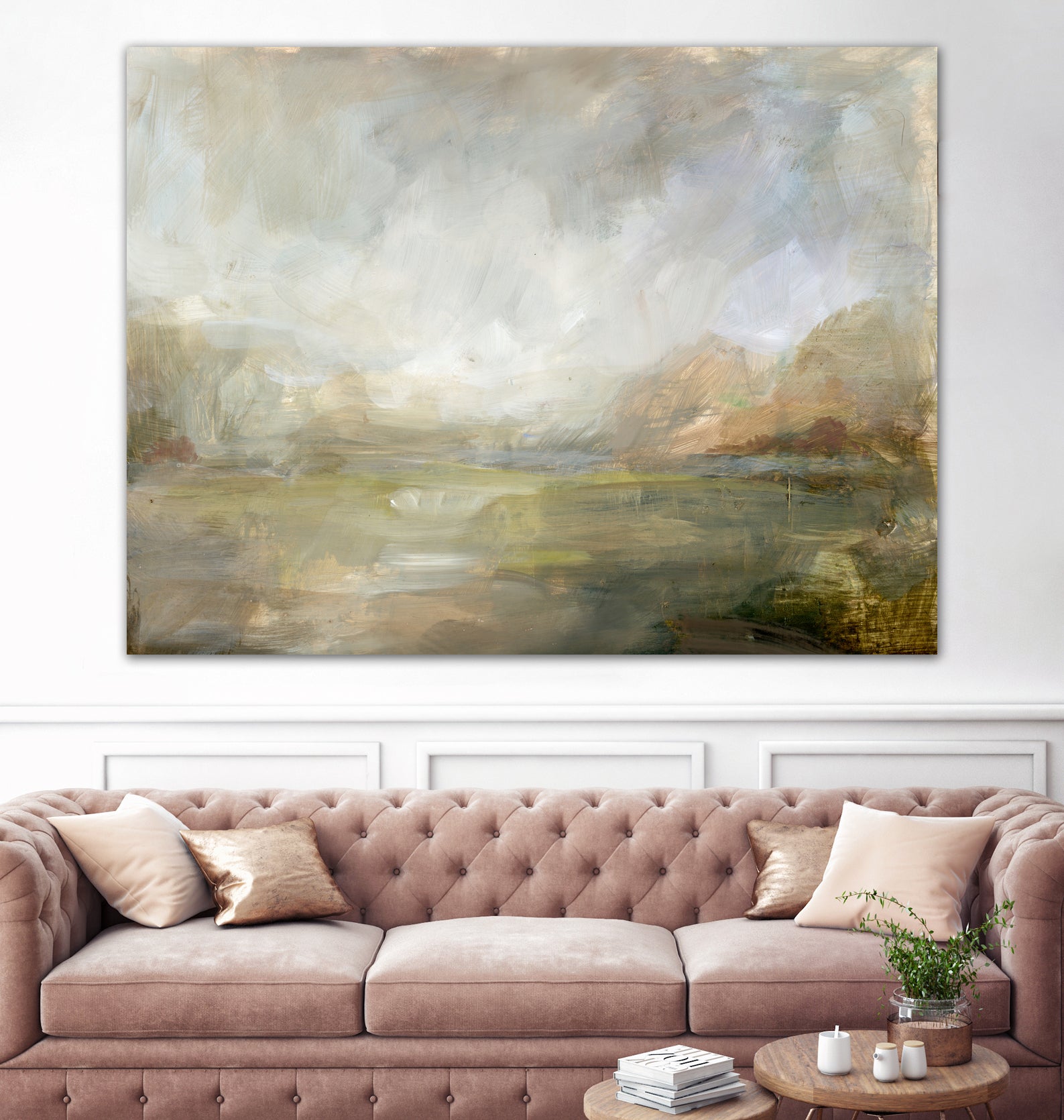 Misty Morning Vista by Julia Cheney on GIANT ART - 13568 illustration