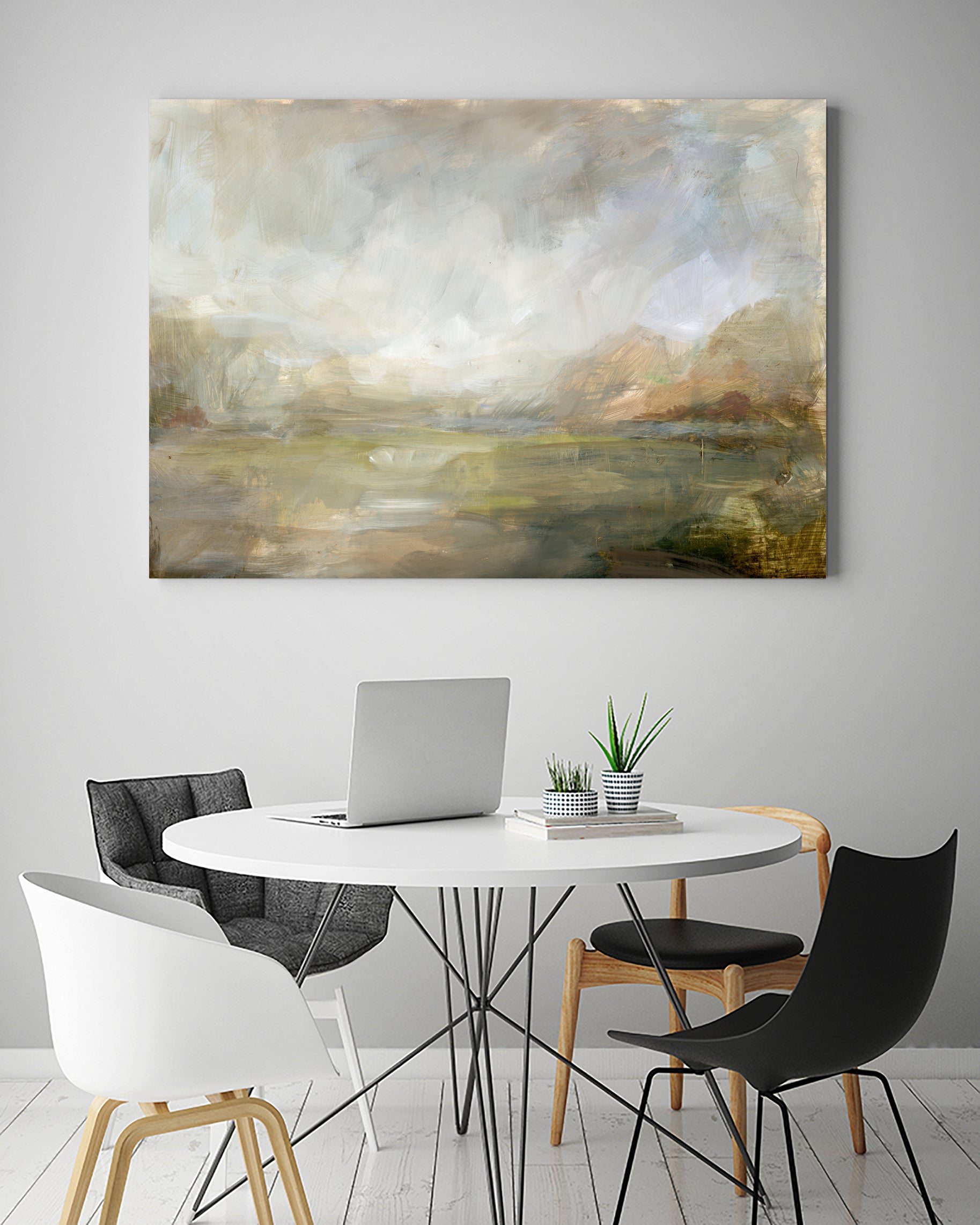 Misty Morning Vista by Julia Cheney on GIANT ART - 13568 illustration