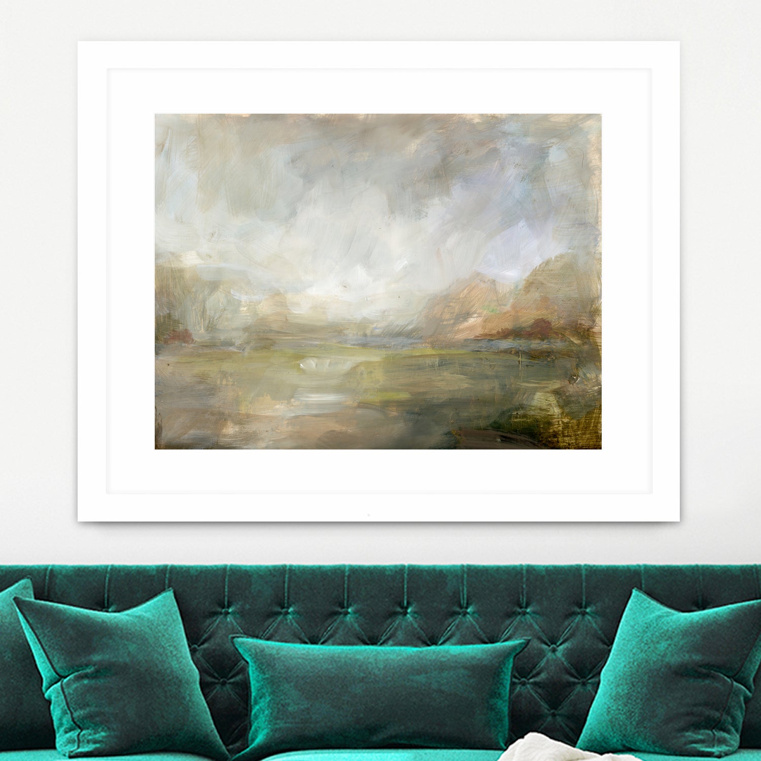 Misty Morning Vista by Julia Cheney on GIANT ART - 13568 illustration