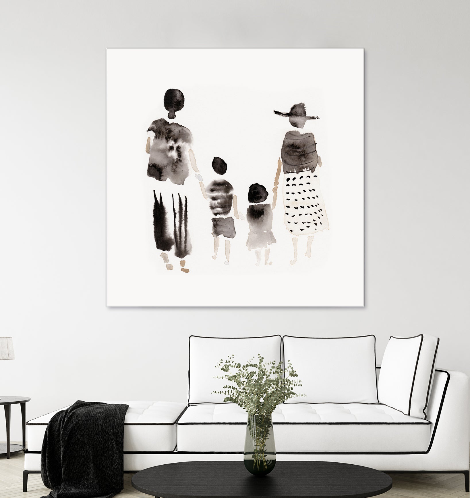Family Silhouettes by Danushka Abeygoda on GIANT ART - 7200 illustration