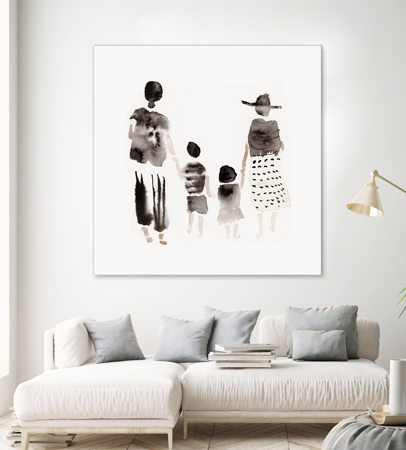 Family Silhouettes by Danushka Abeygoda on GIANT ART - 7200 illustration