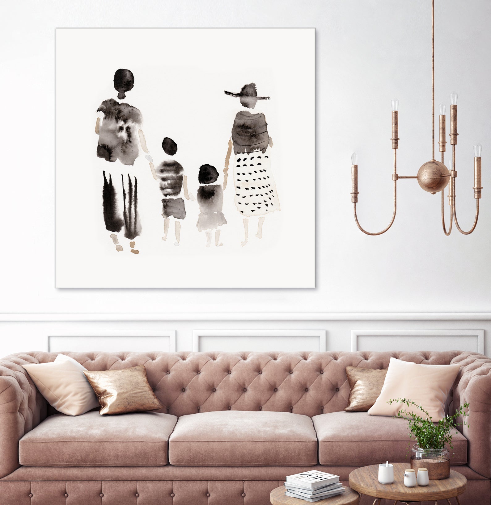 Family Silhouettes by Danushka Abeygoda on GIANT ART - 7200 illustration