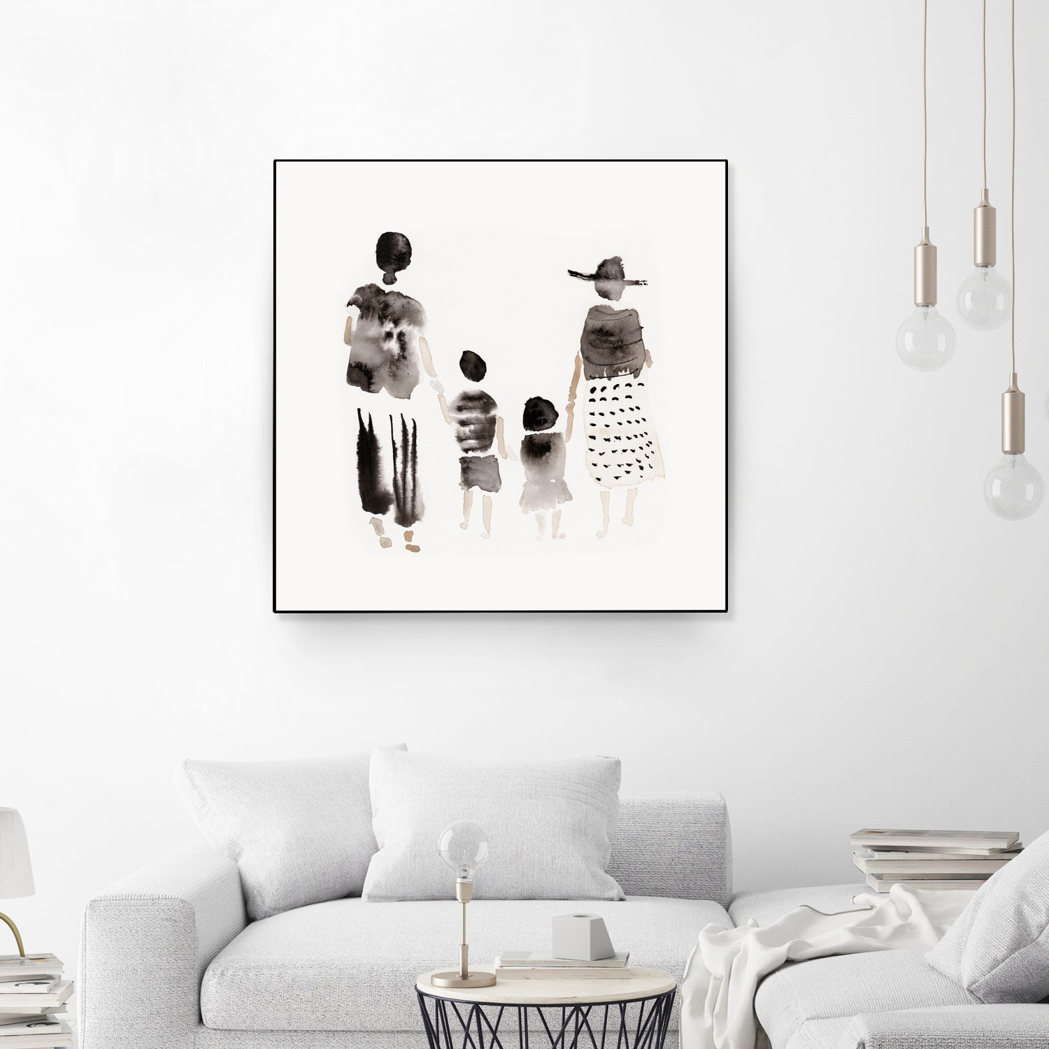 Family Silhouettes by Danushka Abeygoda on GIANT ART - 7200 illustration