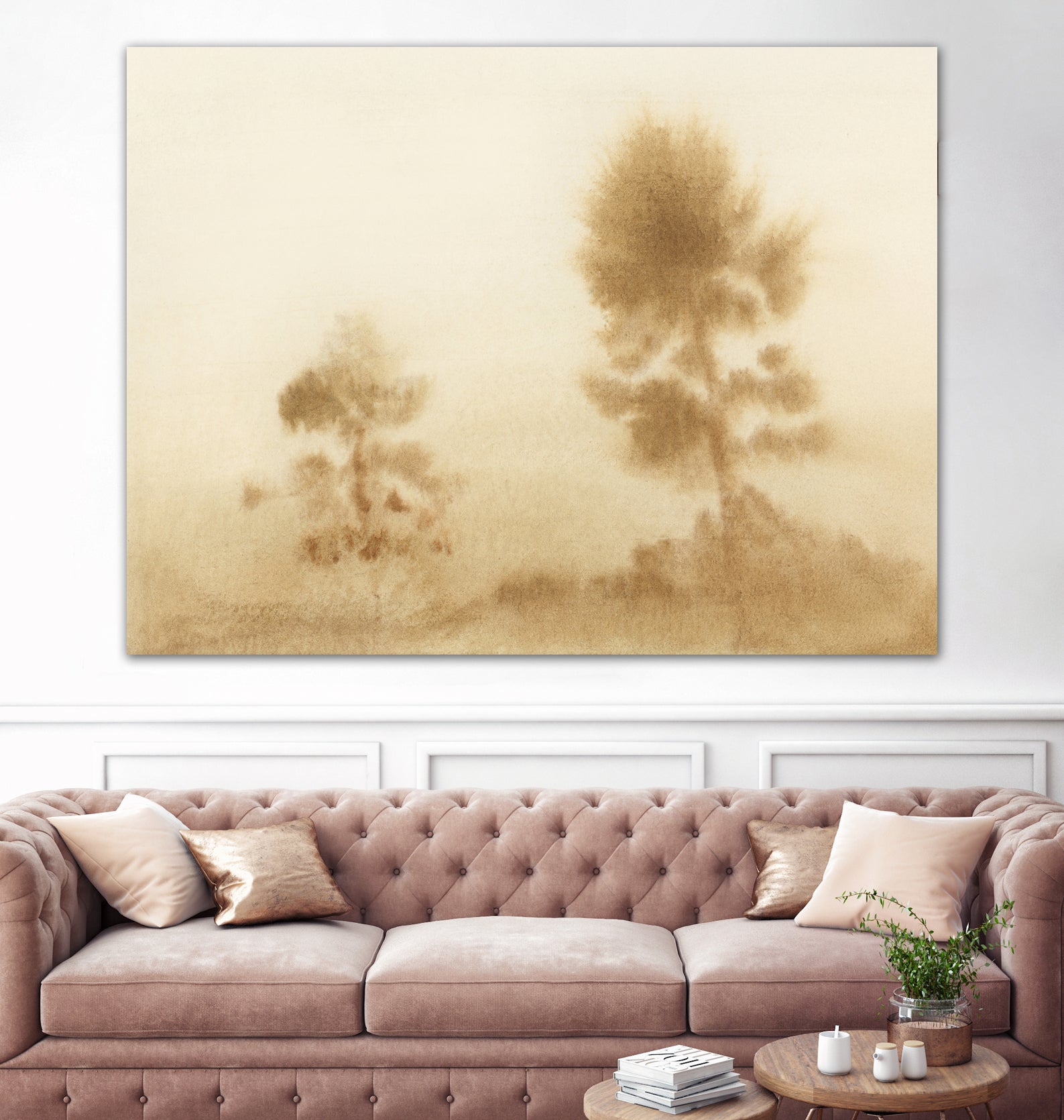 Misty Meadow by Dan Hobday on GIANT ART -  outdoor