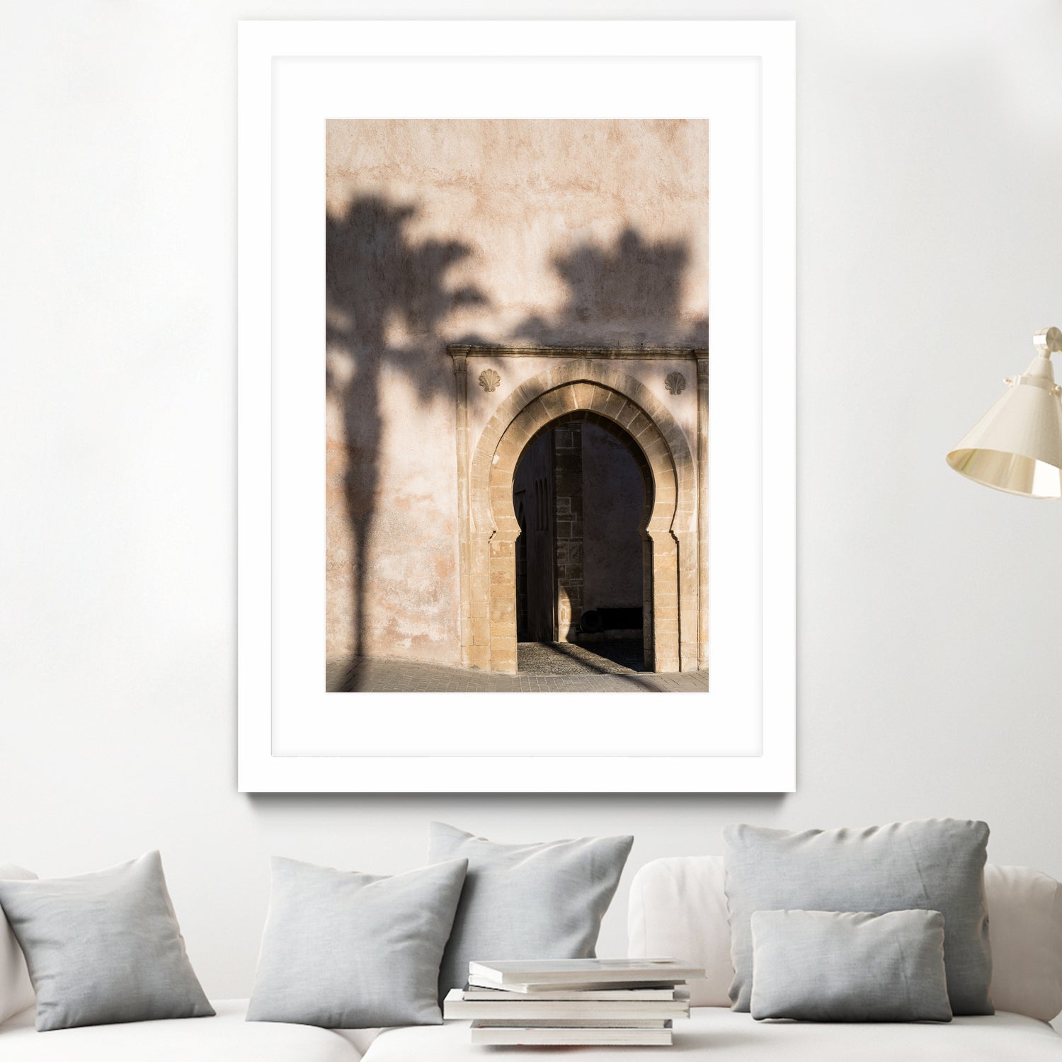 Shadow of a palm tree in Morocco by Photolovers on GIANT ART - mediterranean architecture photography mediterranean architecture