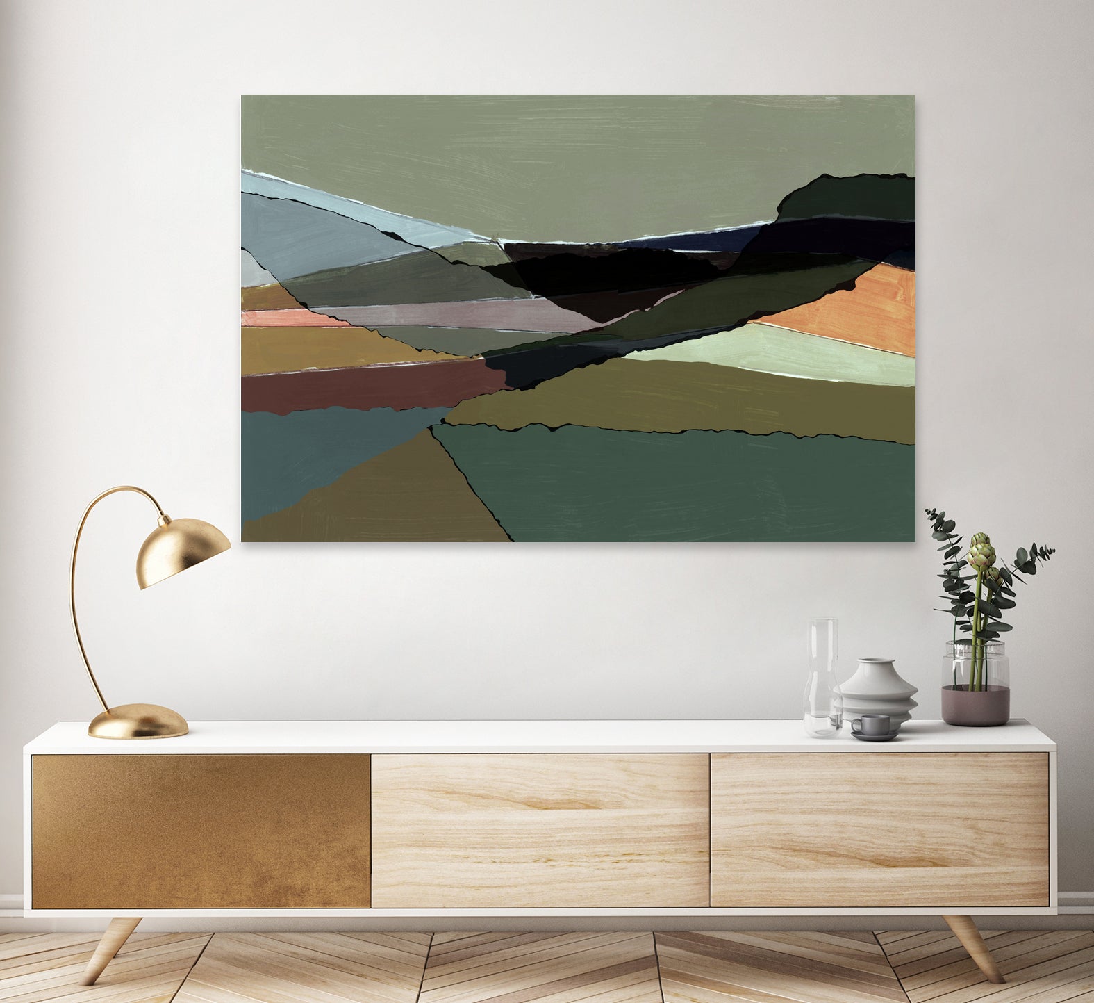 Subdued Landscape by cartissi on GIANT ART - abstract landscape art nature and landscapes abstract landscape art