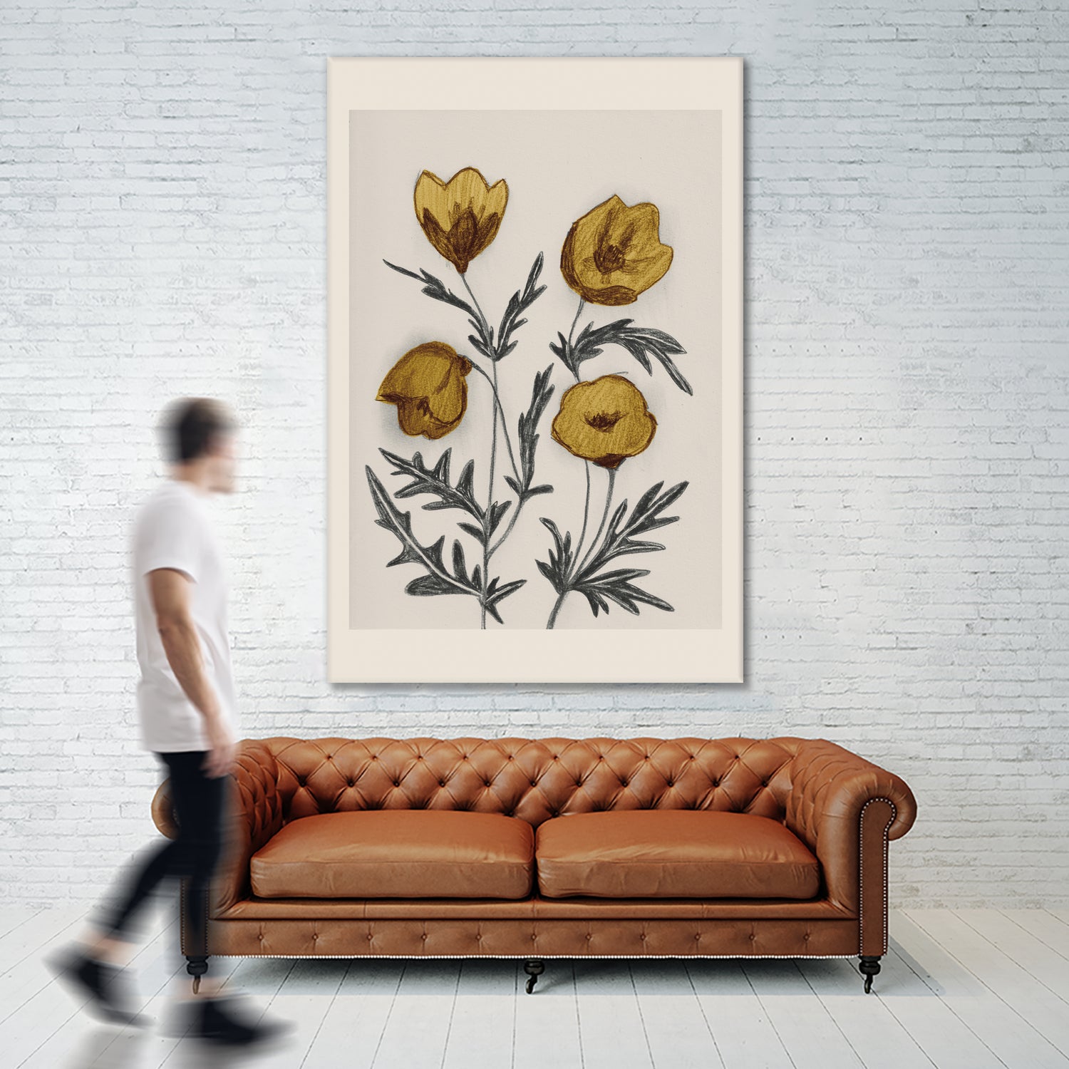 Charcoal Floral by Catalina Somolinos on GIANT ART - 11242 illustration