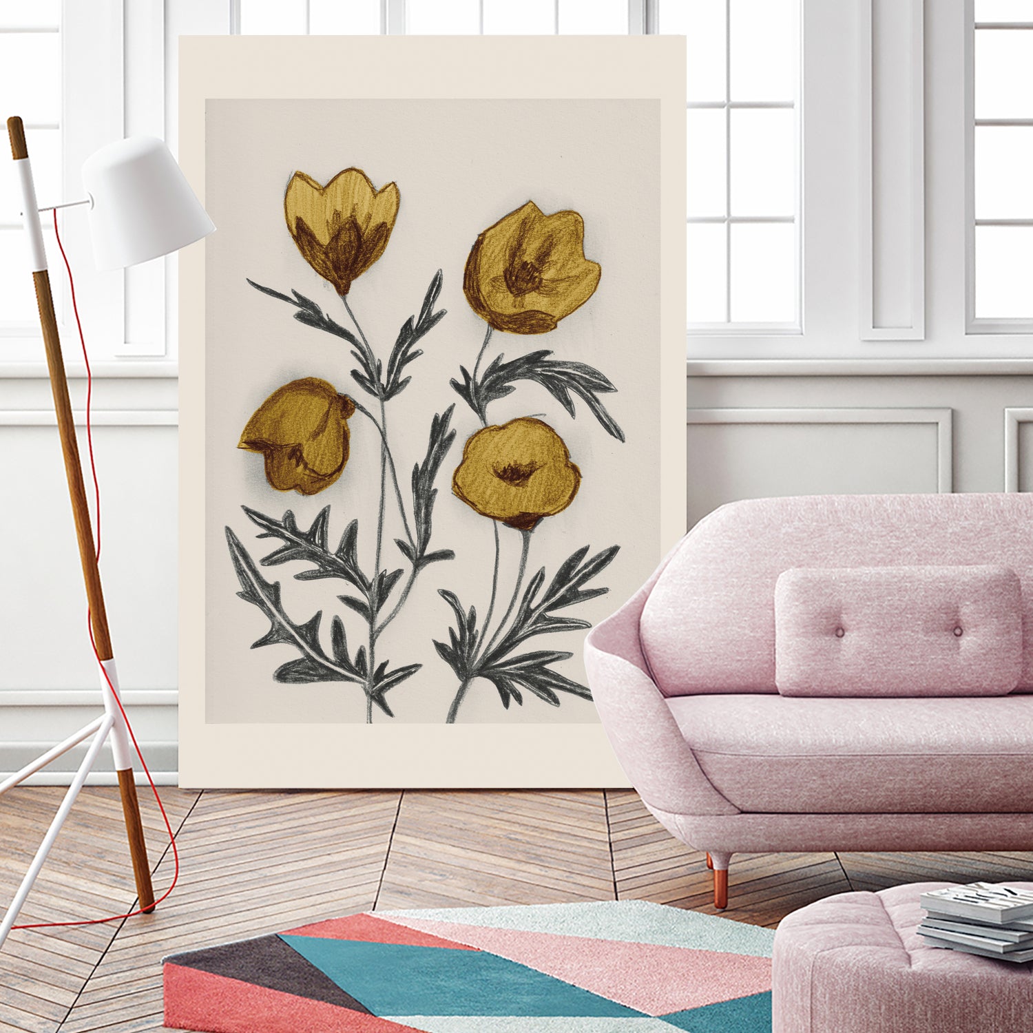 Charcoal Floral by Catalina Somolinos on GIANT ART - 11242 illustration
