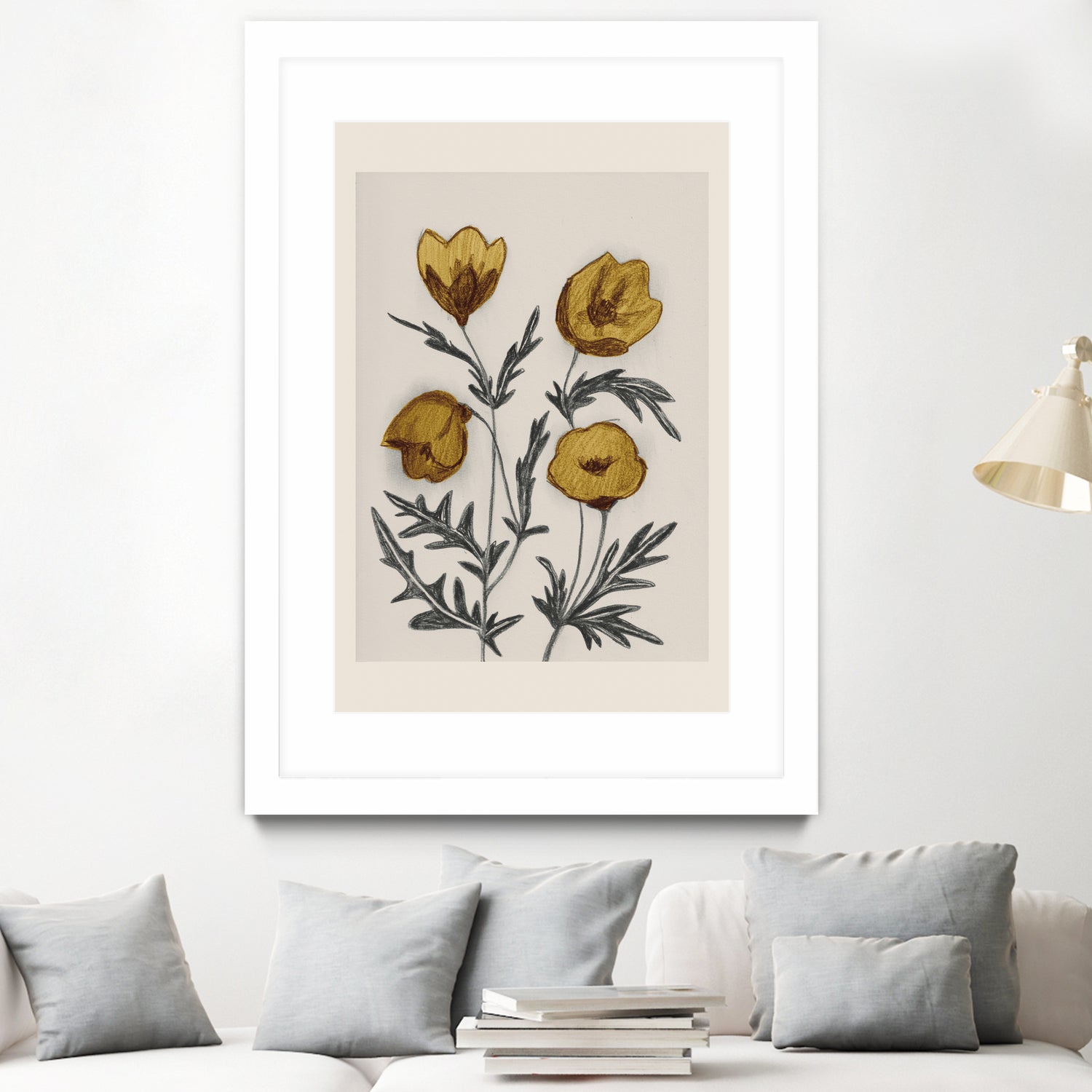 Charcoal Floral by Catalina Somolinos on GIANT ART - 11242 illustration