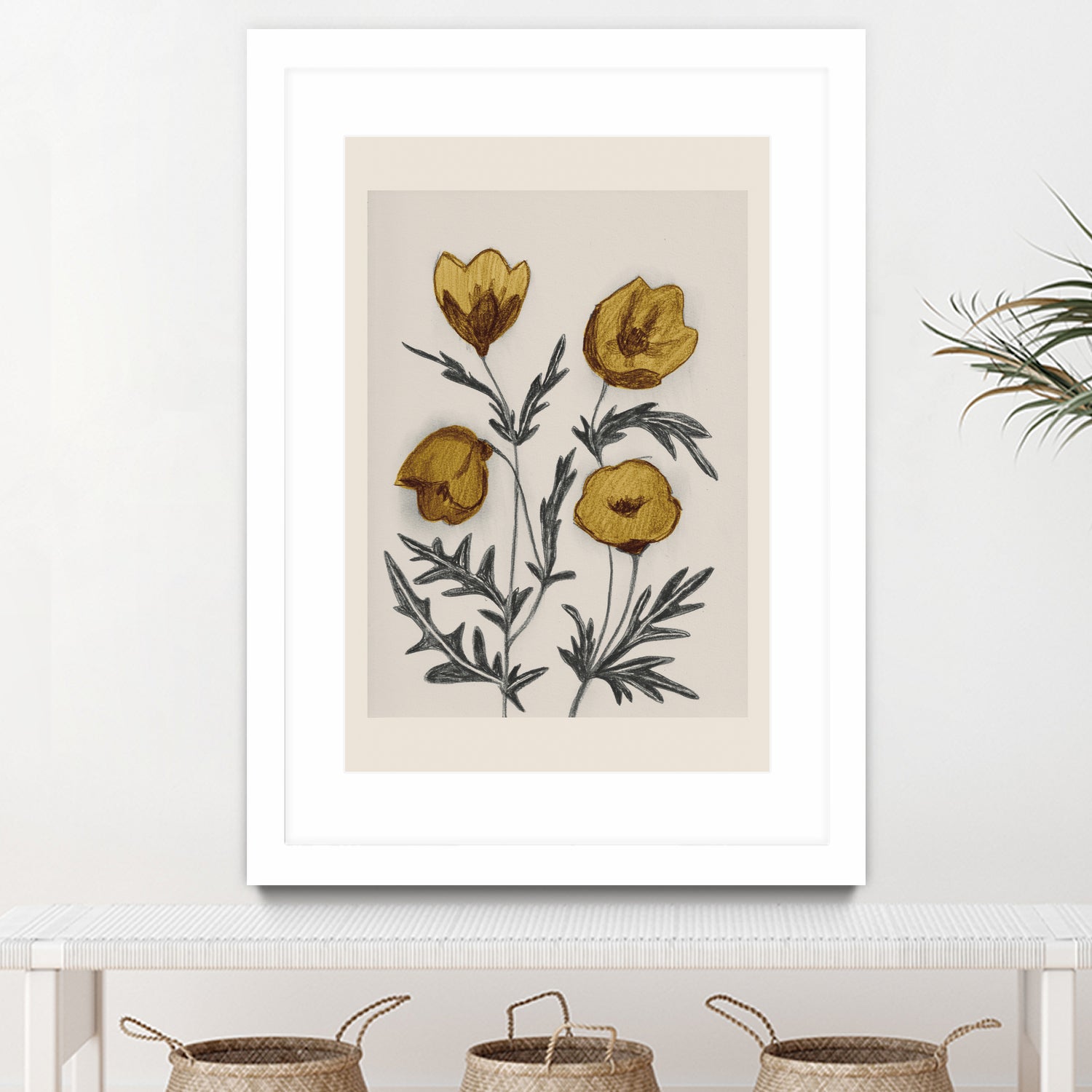 Charcoal Floral by Catalina Somolinos on GIANT ART - 11242 illustration