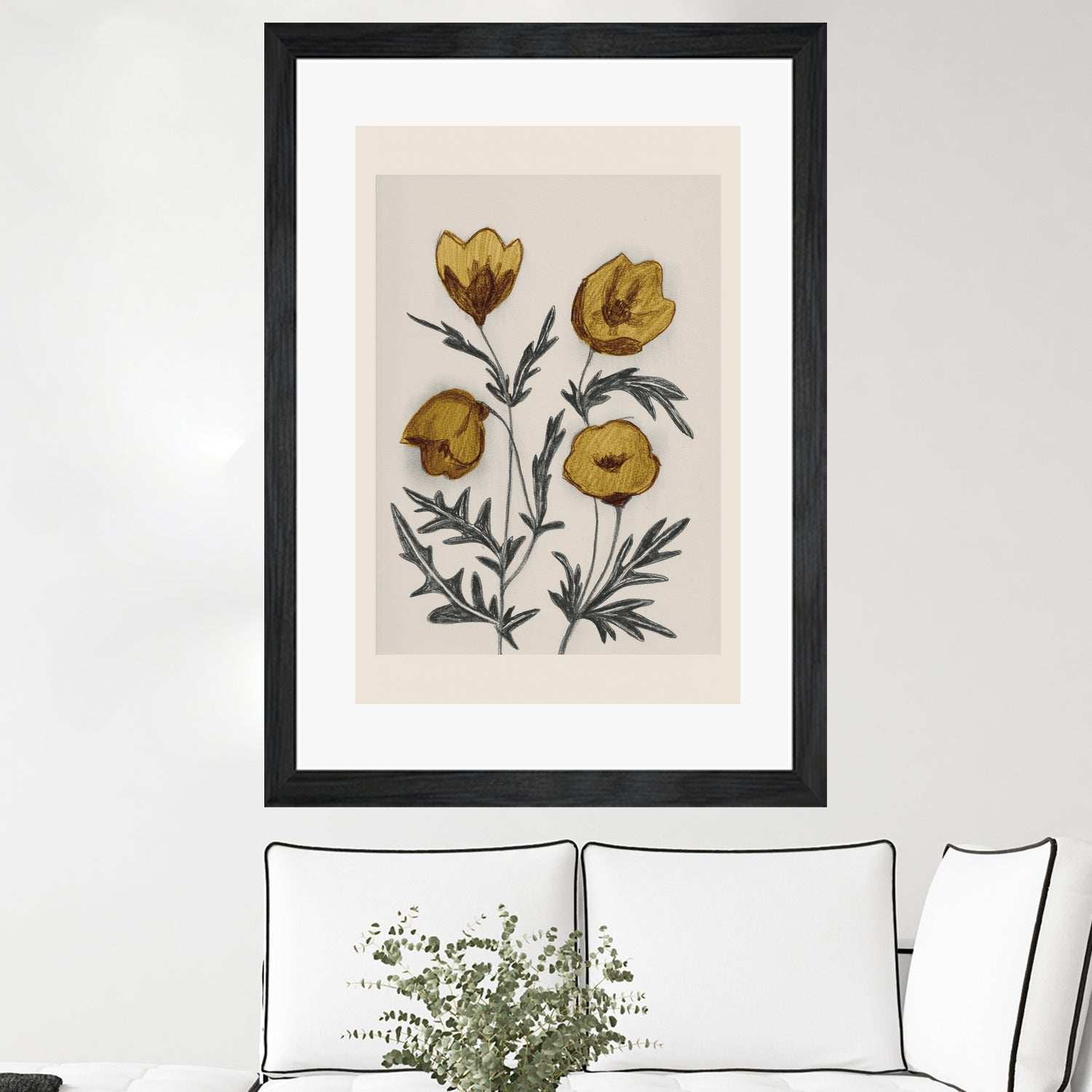 Charcoal Floral by Catalina Somolinos on GIANT ART - 11242 illustration
