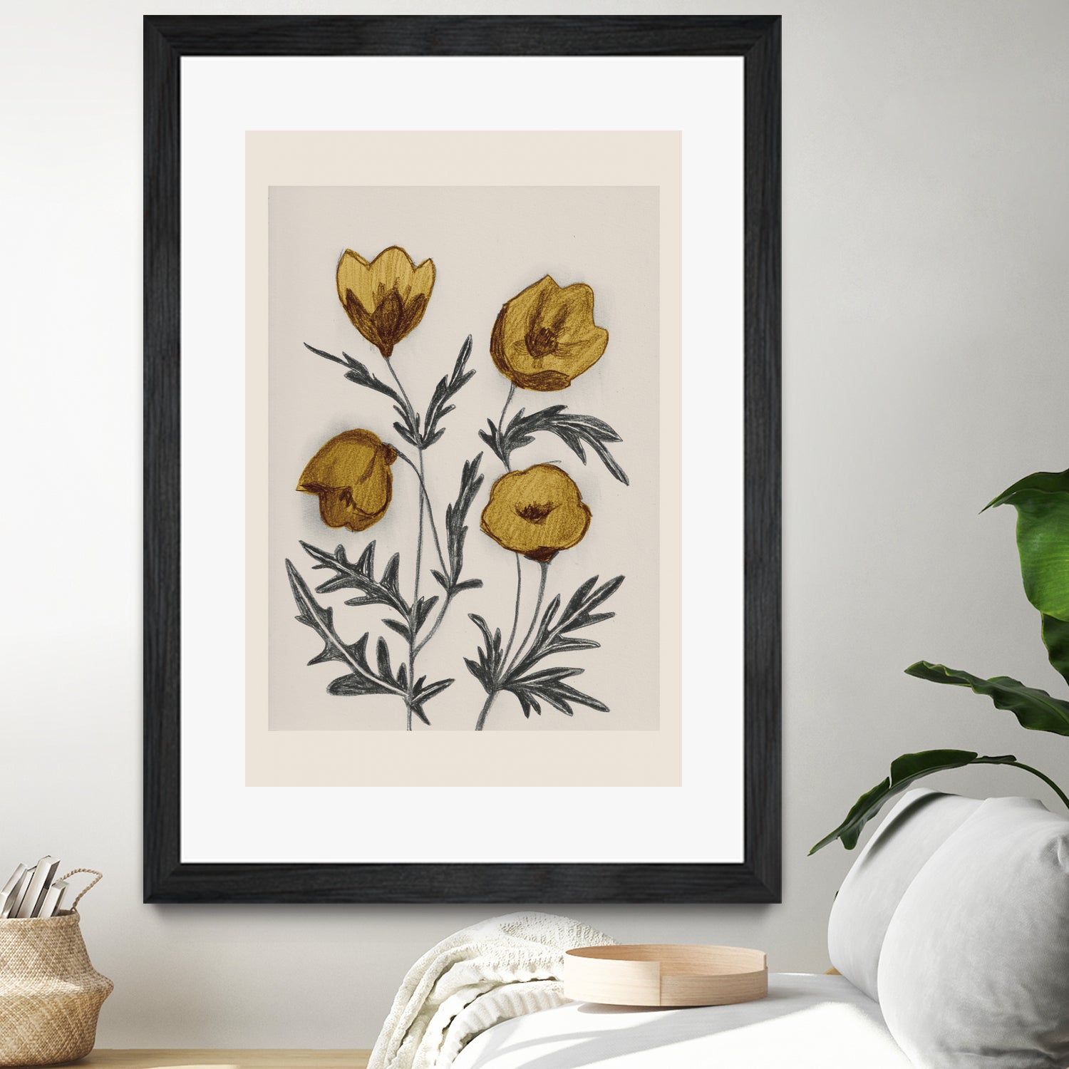 Charcoal Floral by Catalina Somolinos on GIANT ART - 11242 illustration