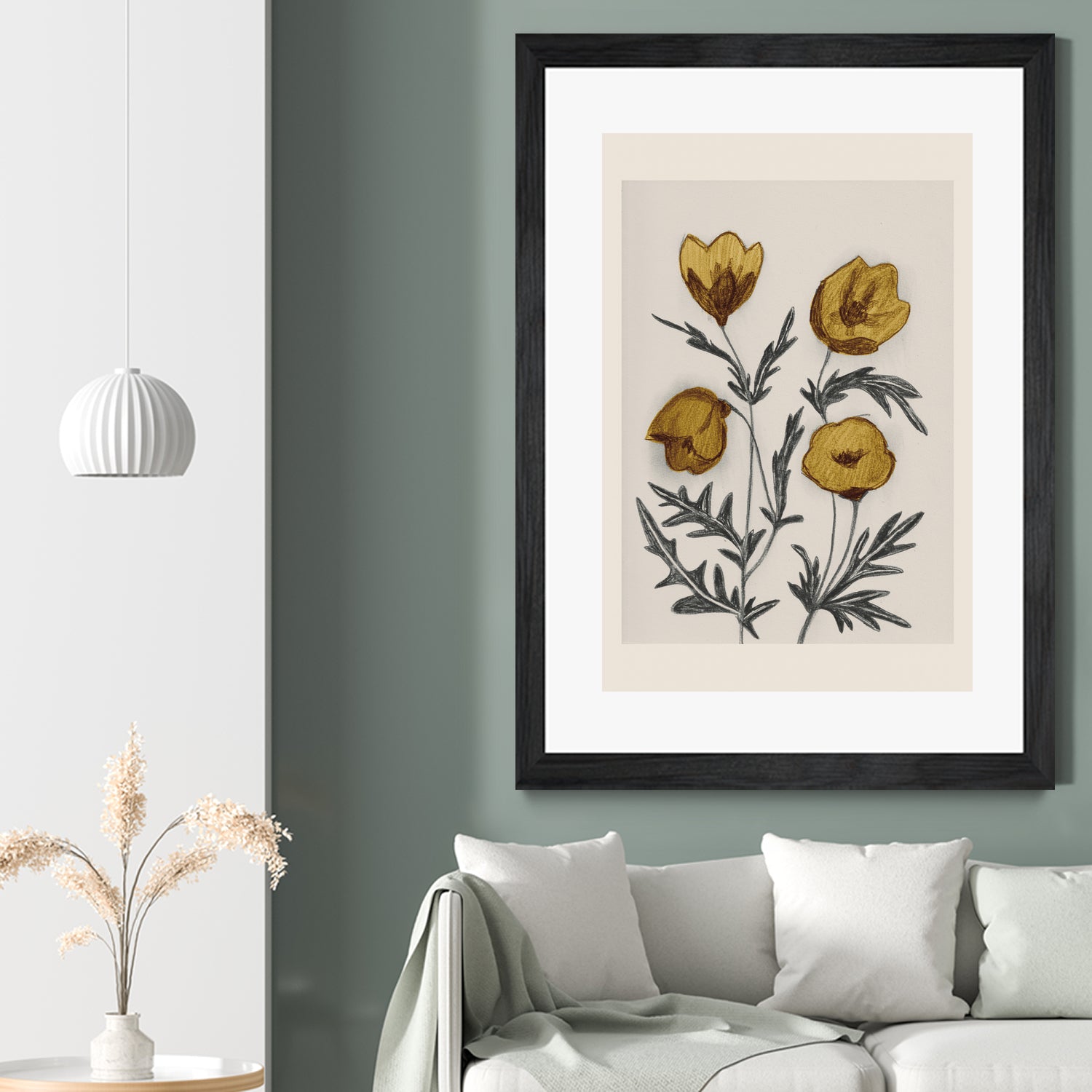 Charcoal Floral by Catalina Somolinos on GIANT ART - 11242 illustration