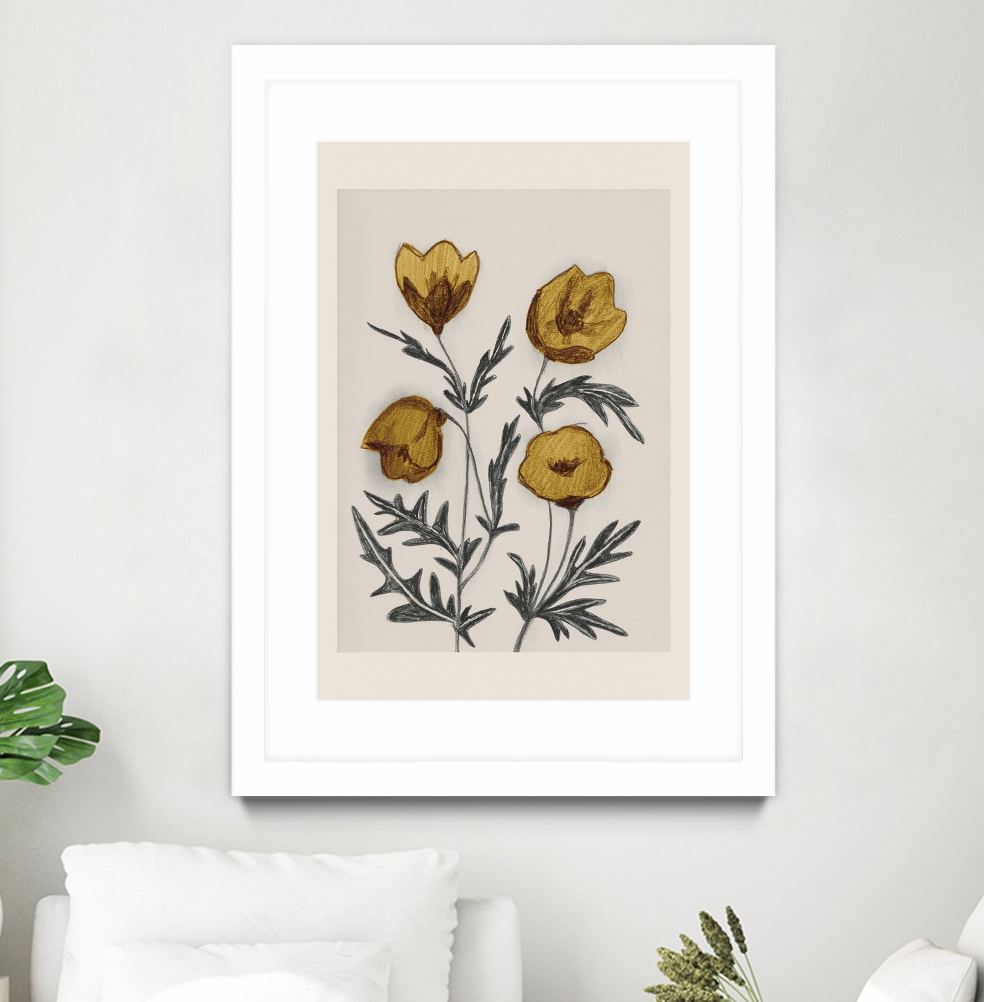 Charcoal Floral by Catalina Somolinos on GIANT ART - 11242 illustration