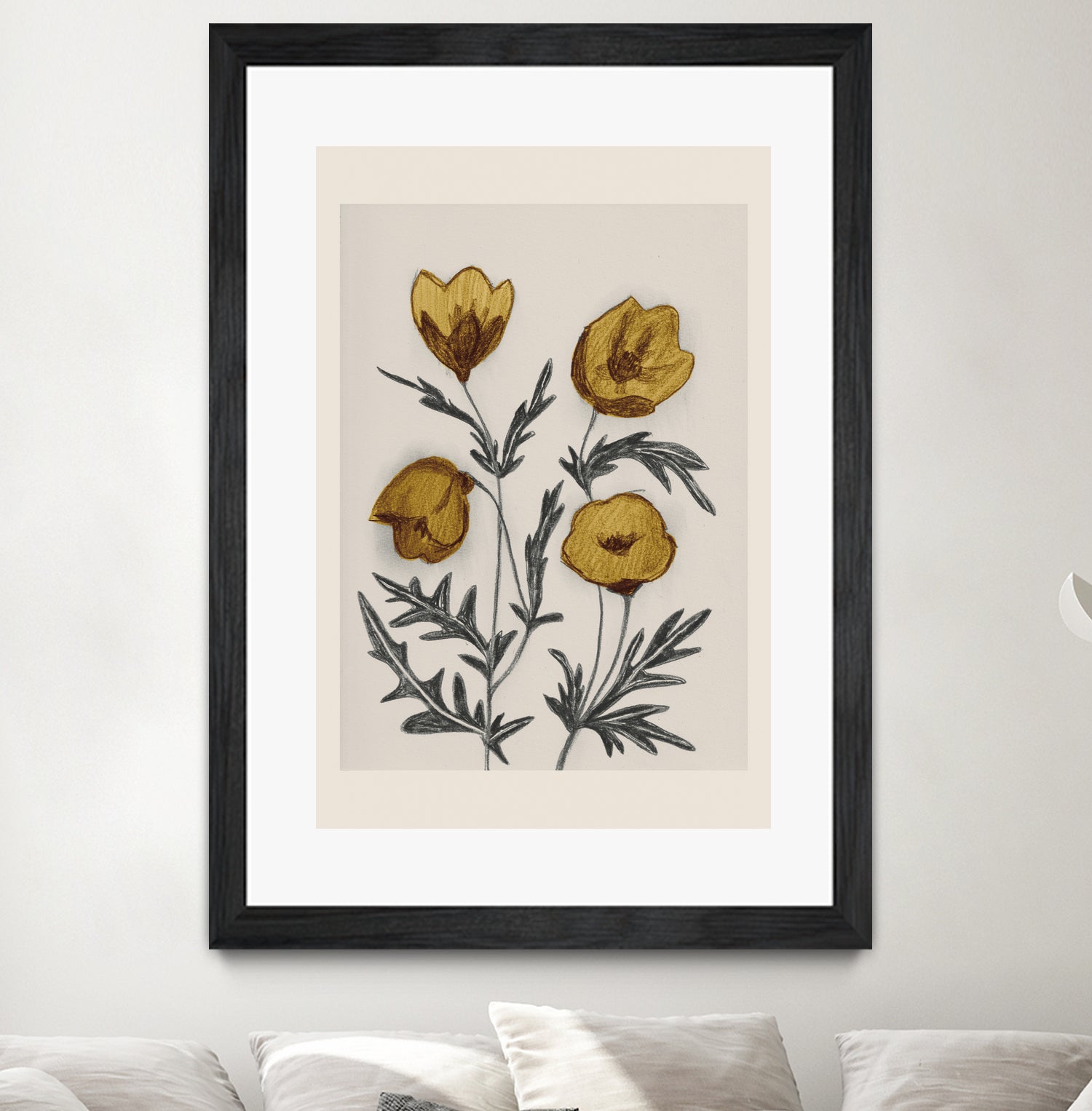 Charcoal Floral by Catalina Somolinos on GIANT ART - 11242 illustration