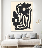 Textured flower silhouettes by Angela Minca on GIANT ART - graphic floral flowers and plants graphic floral
