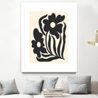 Textured flower silhouettes by Angela Minca on GIANT ART - graphic floral flowers and plants graphic floral