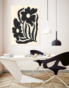 Textured flower silhouettes by Angela Minca on GIANT ART - graphic floral flowers and plants graphic floral