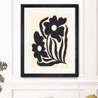 Textured flower silhouettes by Angela Minca on GIANT ART - graphic floral flowers and plants graphic floral
