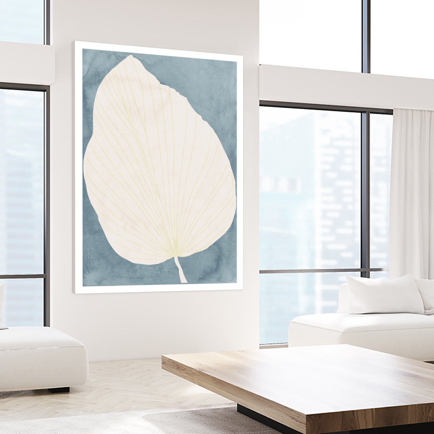 Illustration Of A Large Leaf by Casa cartissi on GIANT ART - illustration minimalist art